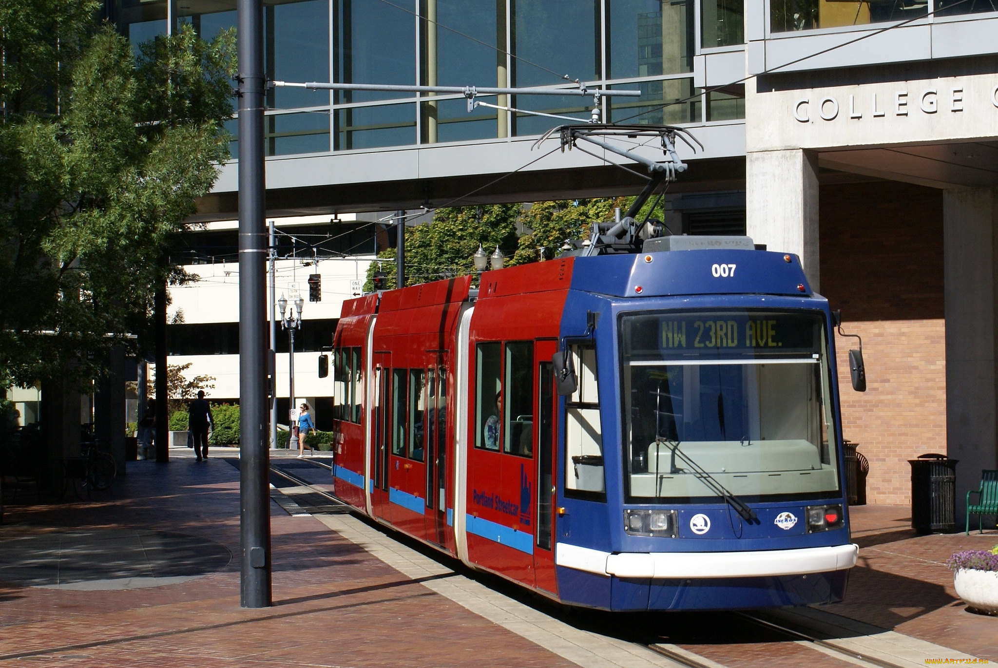 техника, трамваи, рельсы, город, трамвай