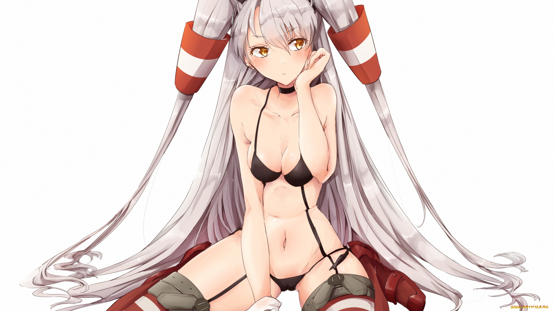 аниме, kantai, collection, фон, девушка, арт, naju0517, kancolle, amatsukaze, kantai, collection