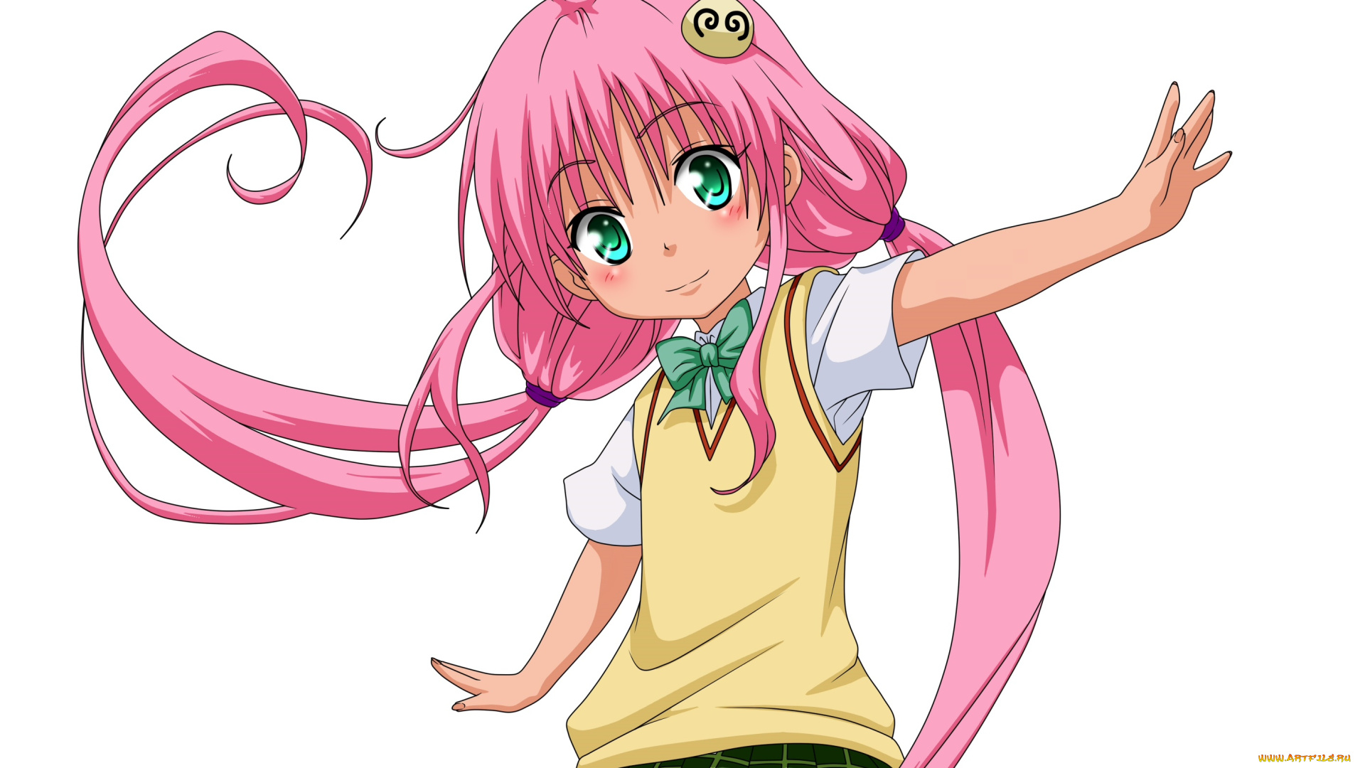 аниме, to, love, ru, волосы, фон, взгляд, девушка, lala, satalin, deviluke