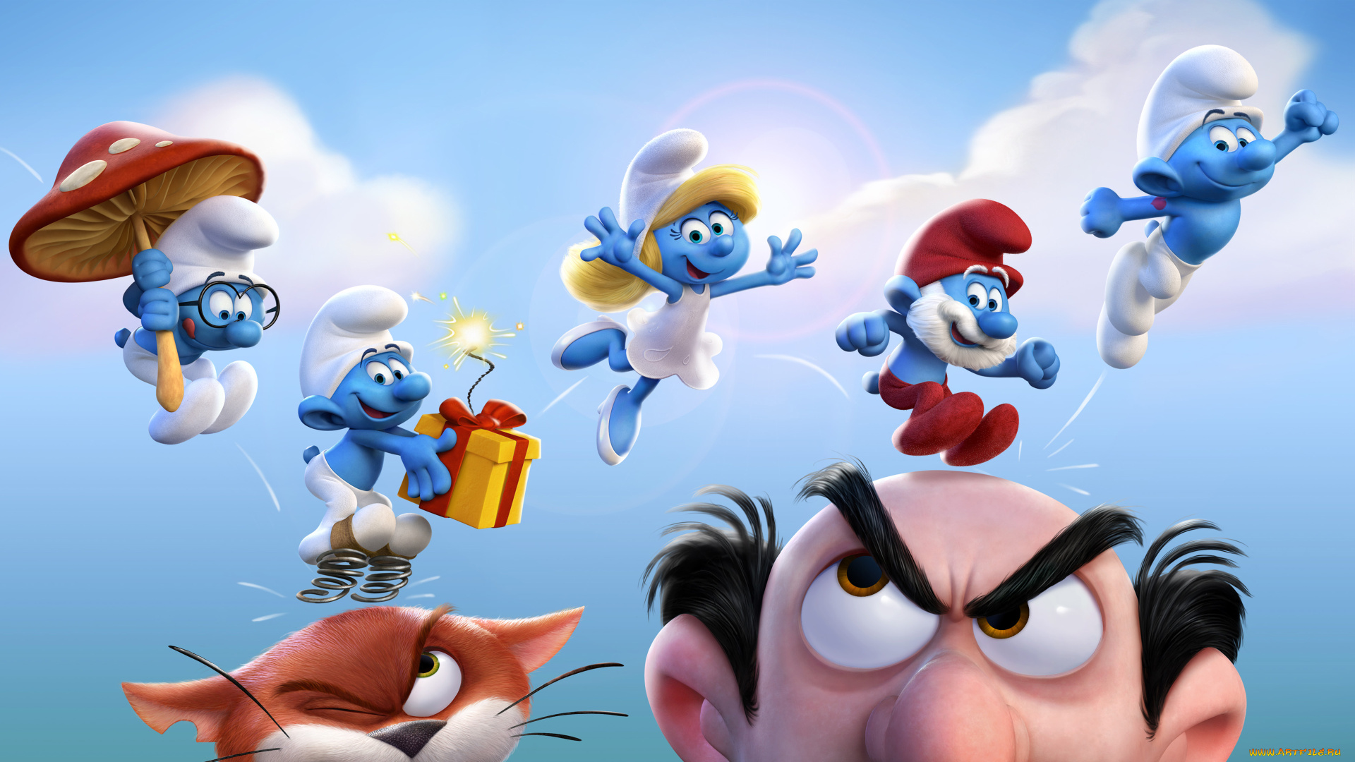 get, smurfy, мультфильмы, 2017, смурфики, 3