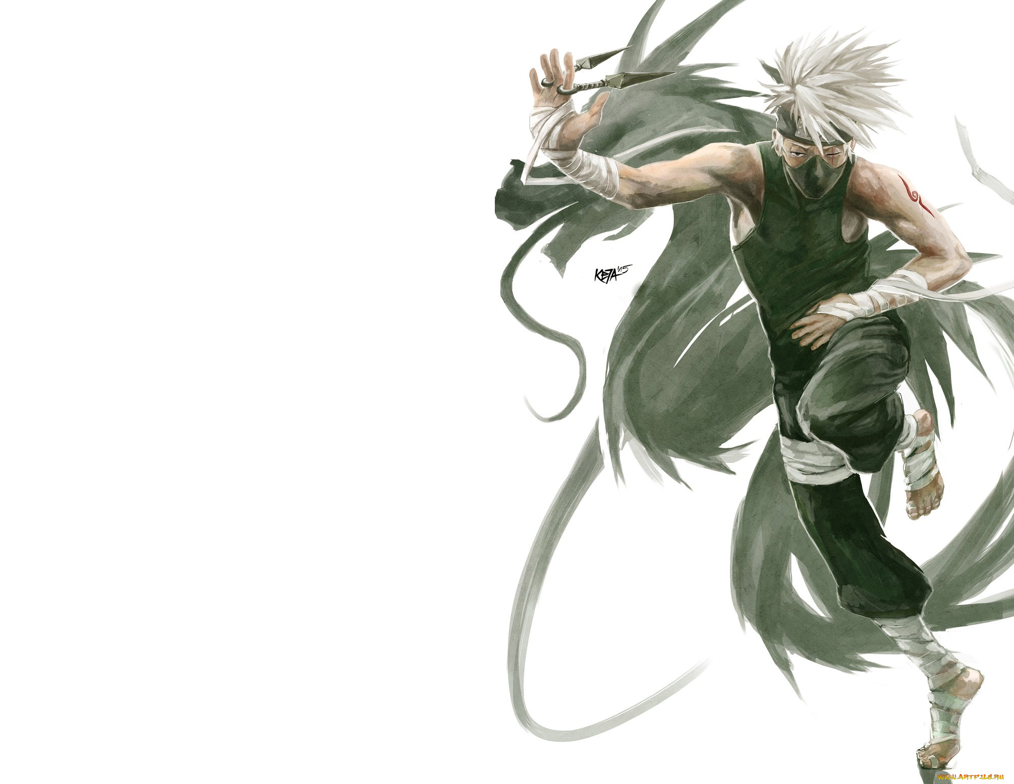 разное, арты, дракон, хатаке, какаши, наруто, аниме, арт