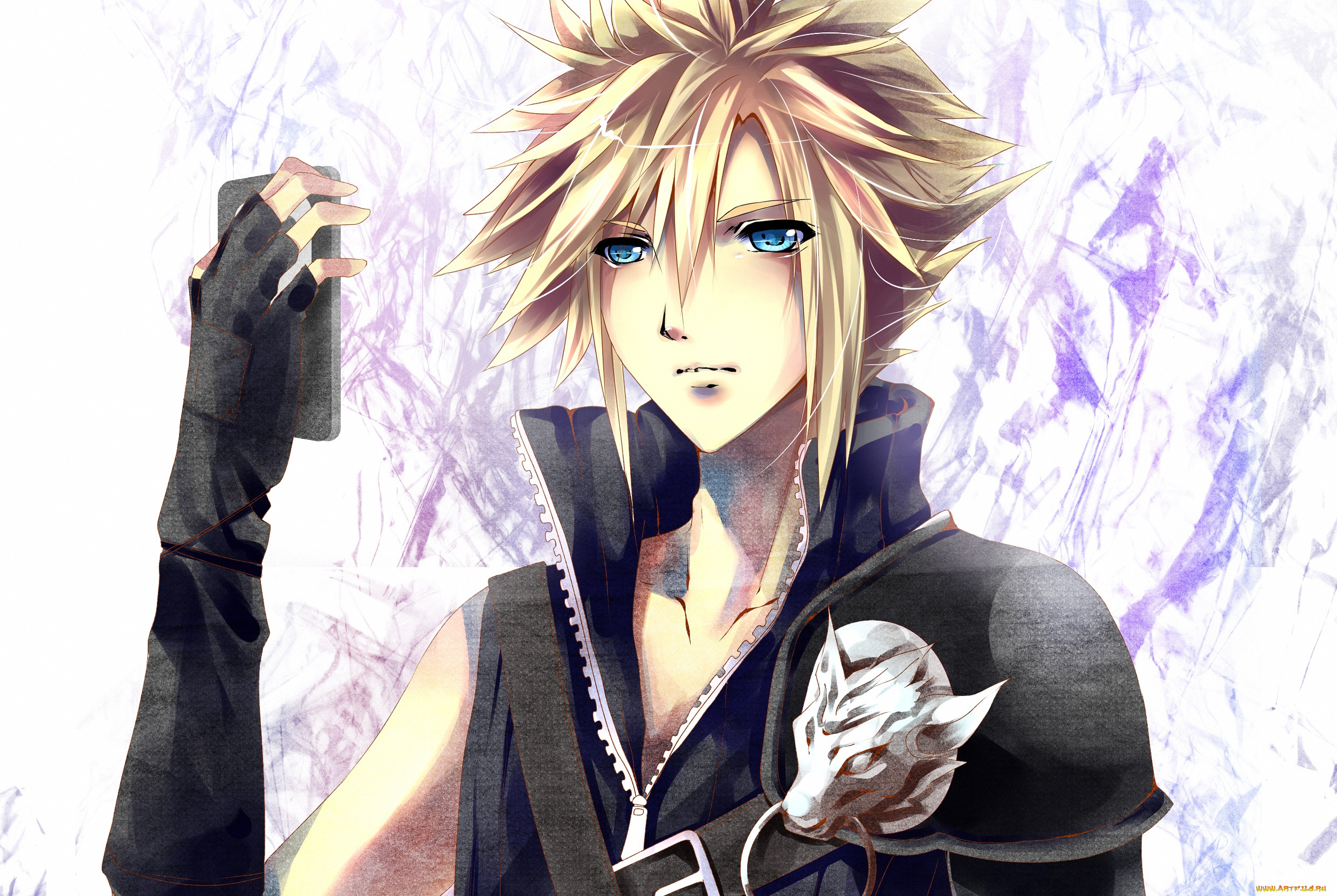 аниме, final, fantasy, парень, воин, strife, cloud