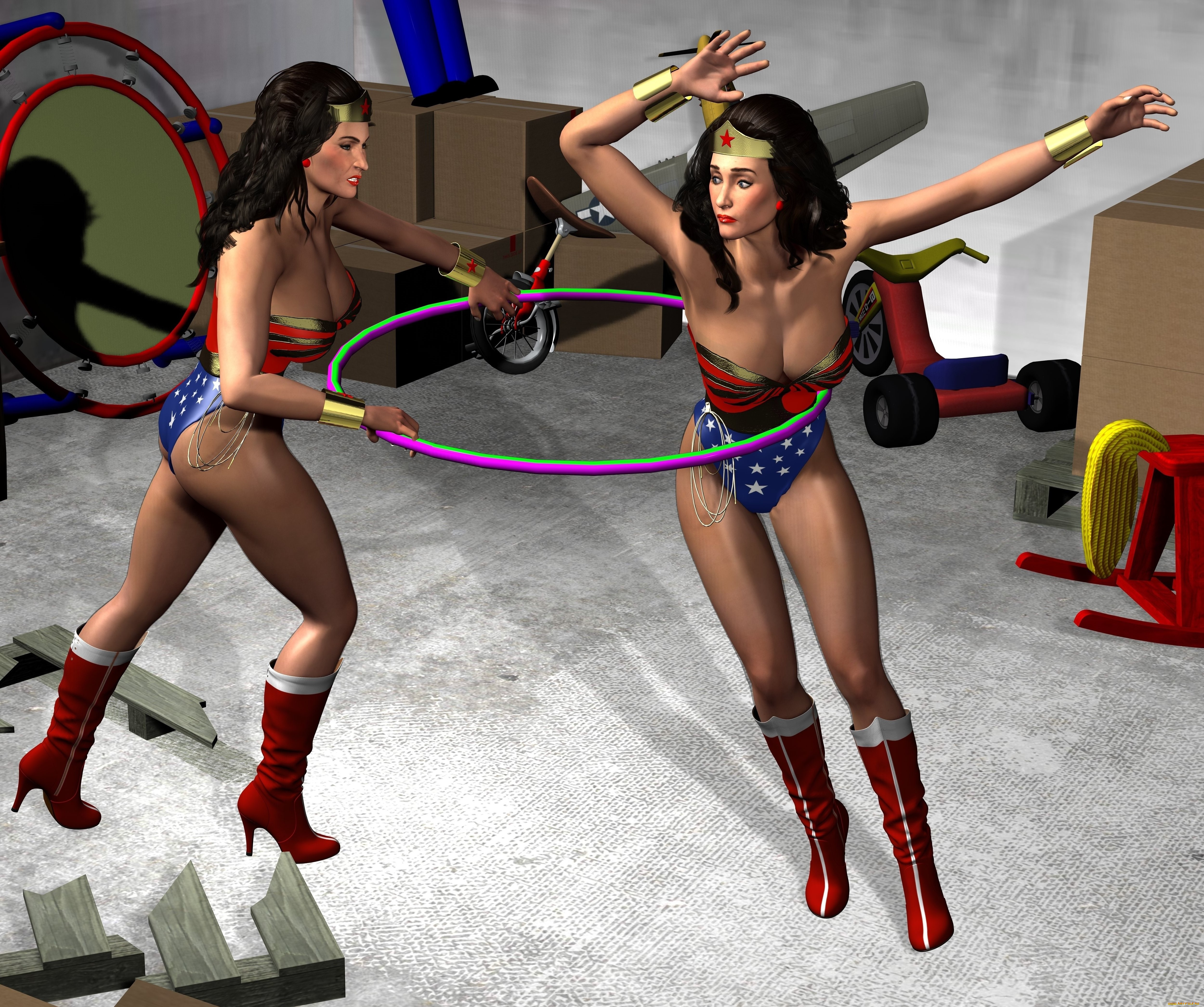 3д, графика, фантазия, , fantasy, девушки, фон, взгляд