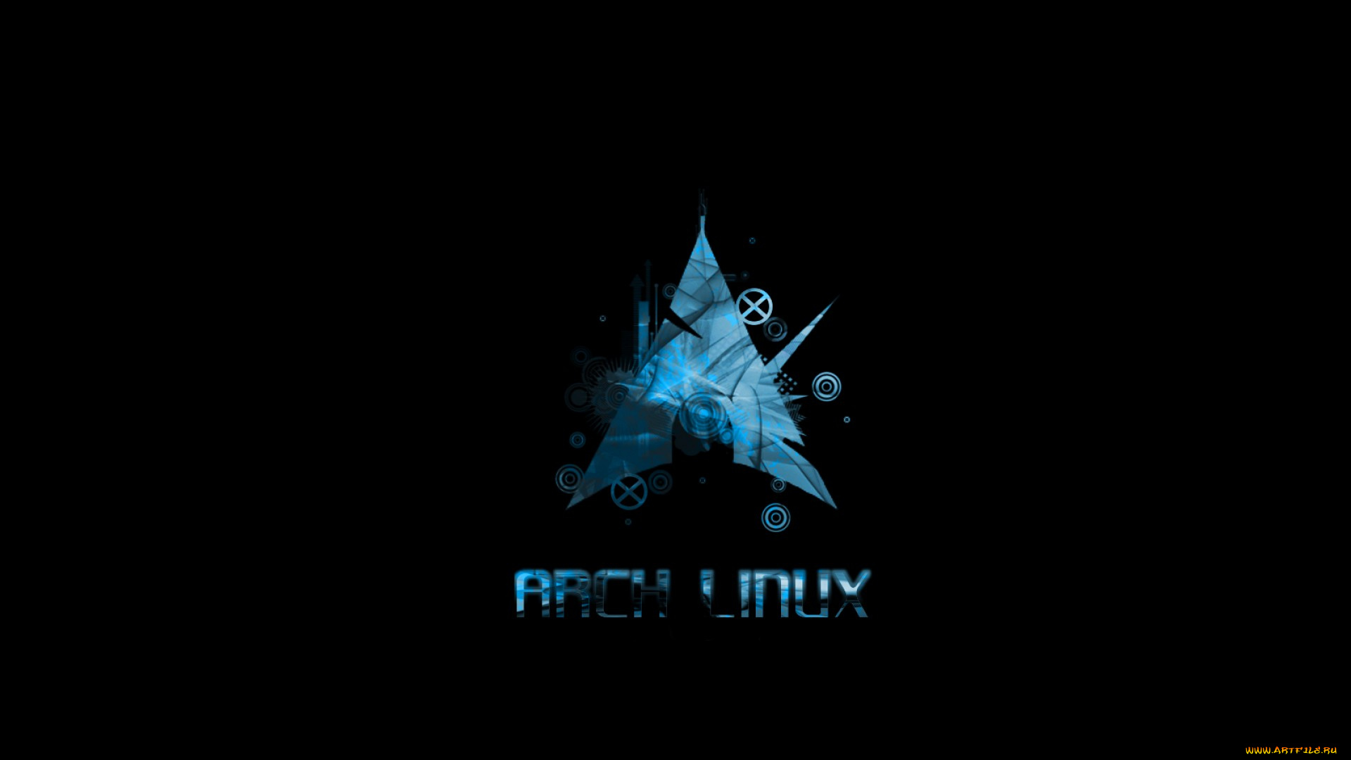 компьютеры, linux, логотип, фон