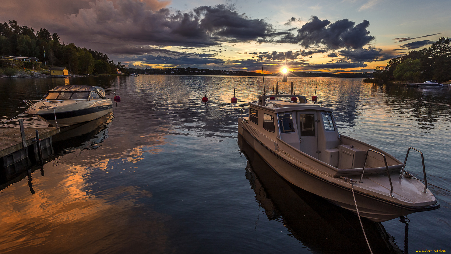 корабли, катера, лодка