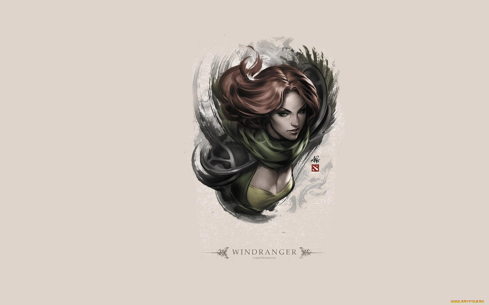 рисованное, комиксы, девушка, лицо, ветер