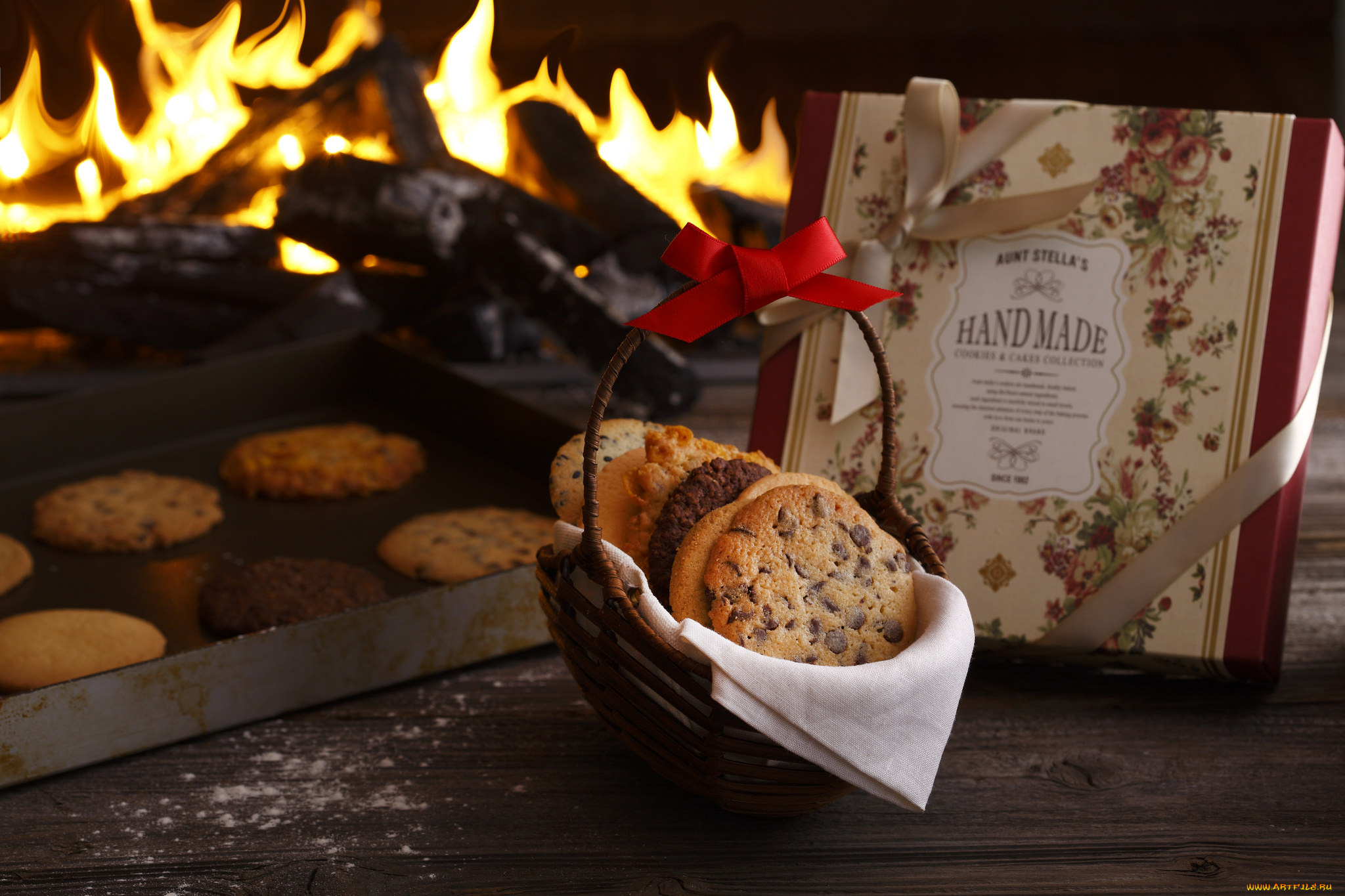 еда, пирожные, , кексы, , печенье, печенье, огонь, книга