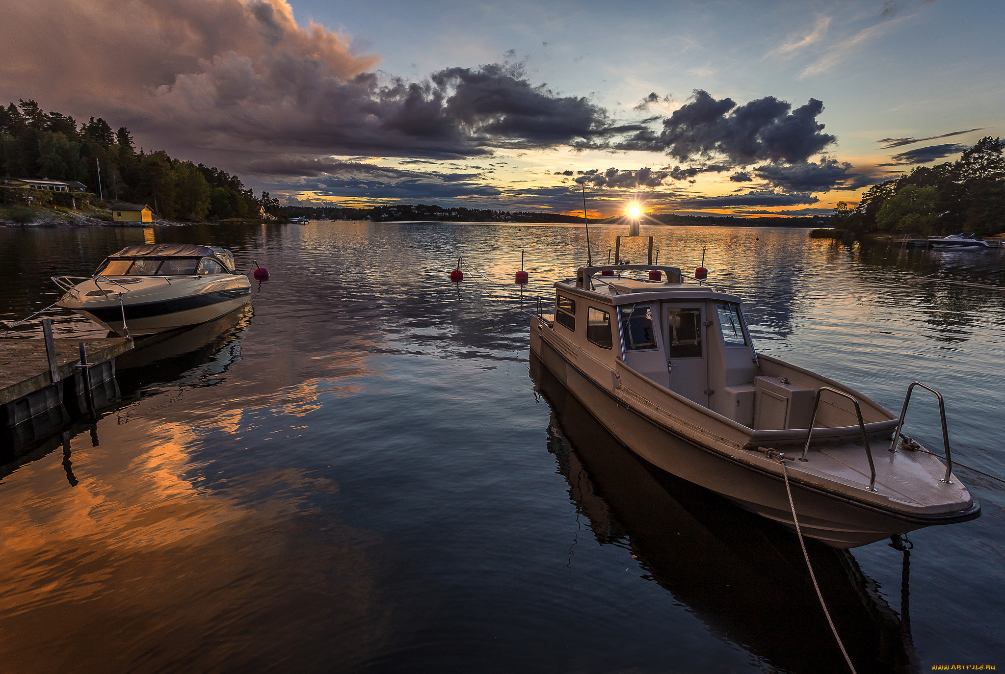 корабли, катера, лодка