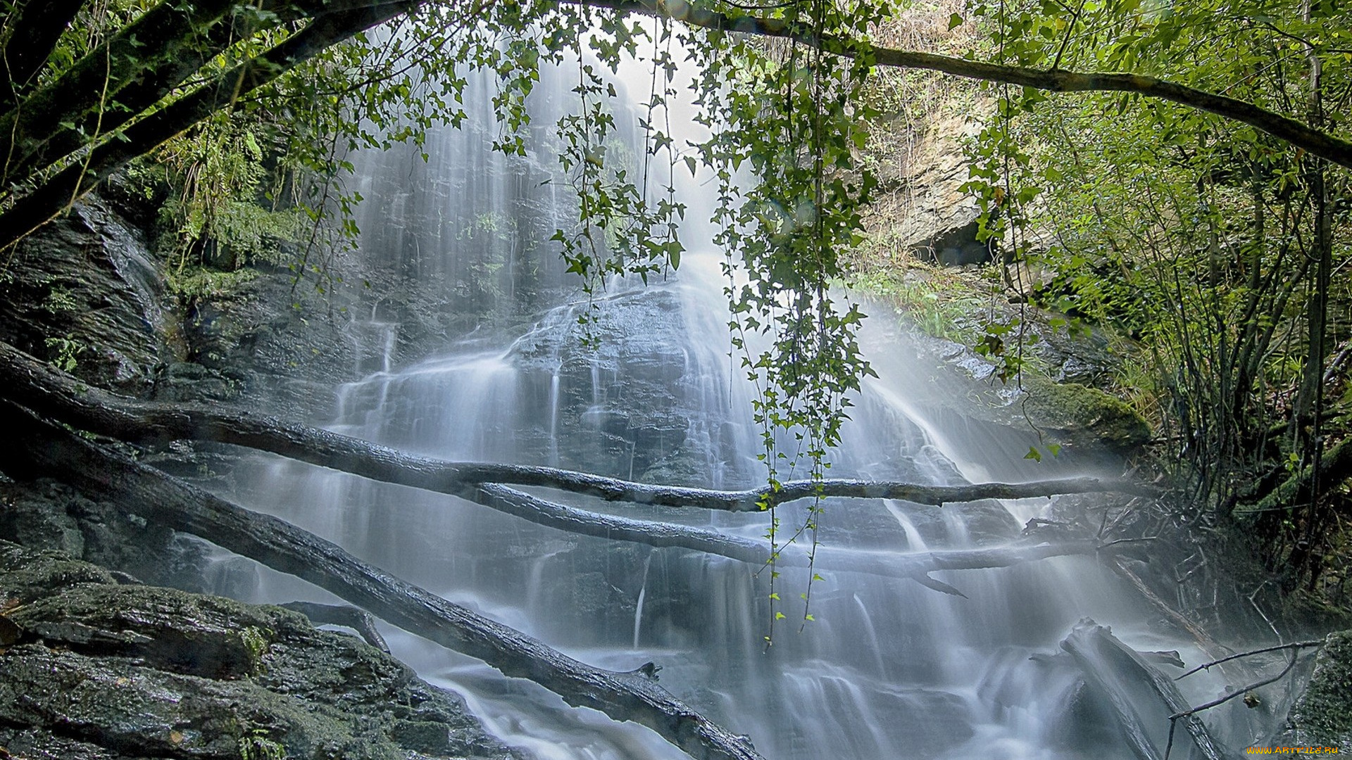 природа, водопады, простор