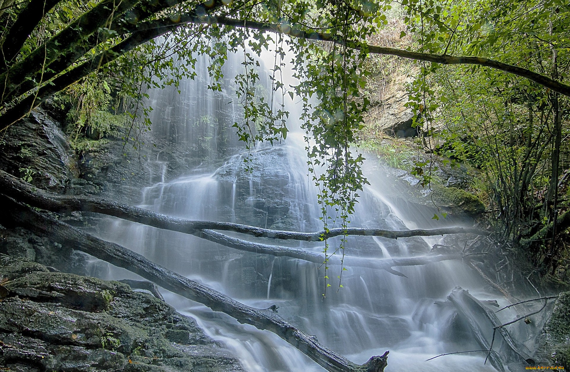природа, водопады, простор