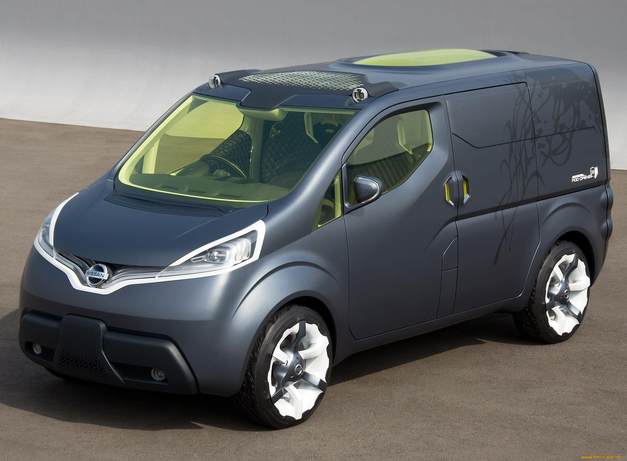 nissan, nv200, автомобили, nissan, datsun, ниссан, серый, микроавтобус