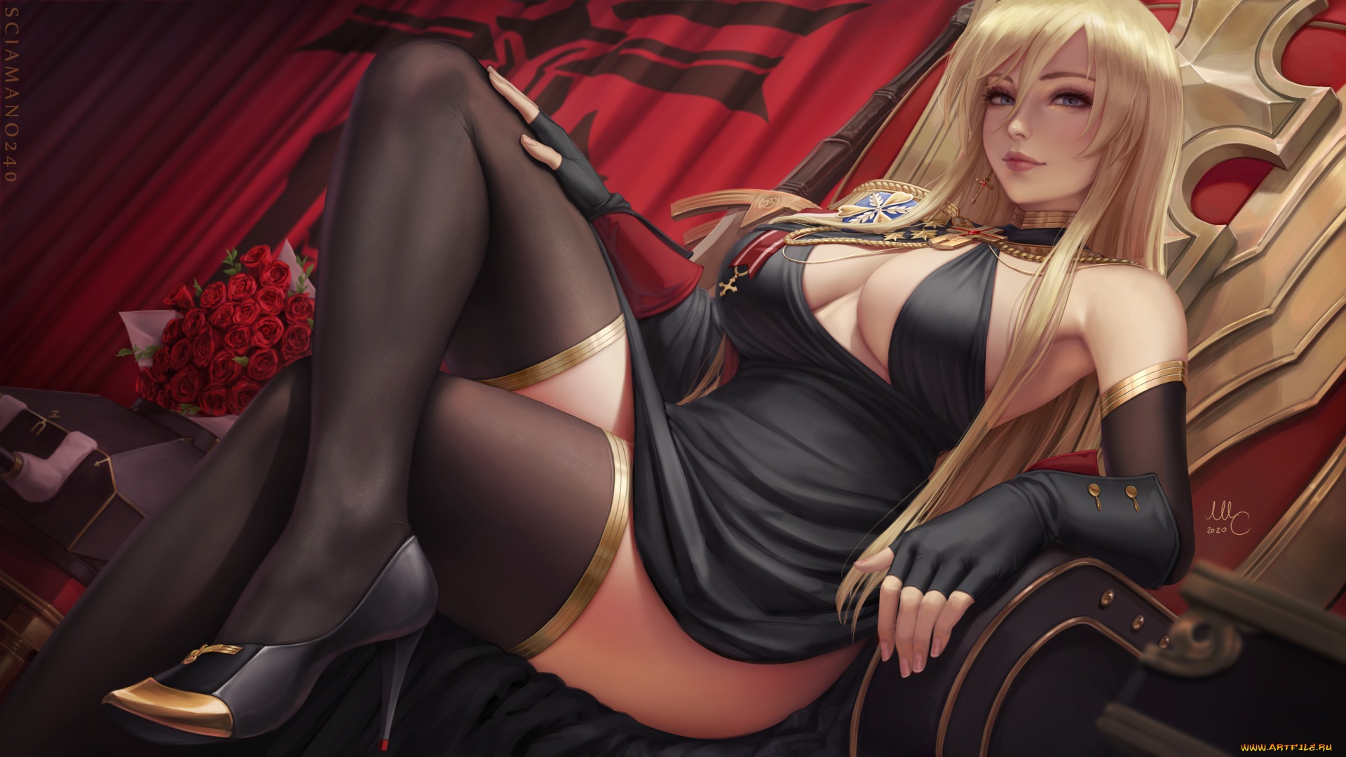 аниме, azur, lane, девушка, красивая, супер, секси, няша, нежная, классная, модница, лапочка, мадам