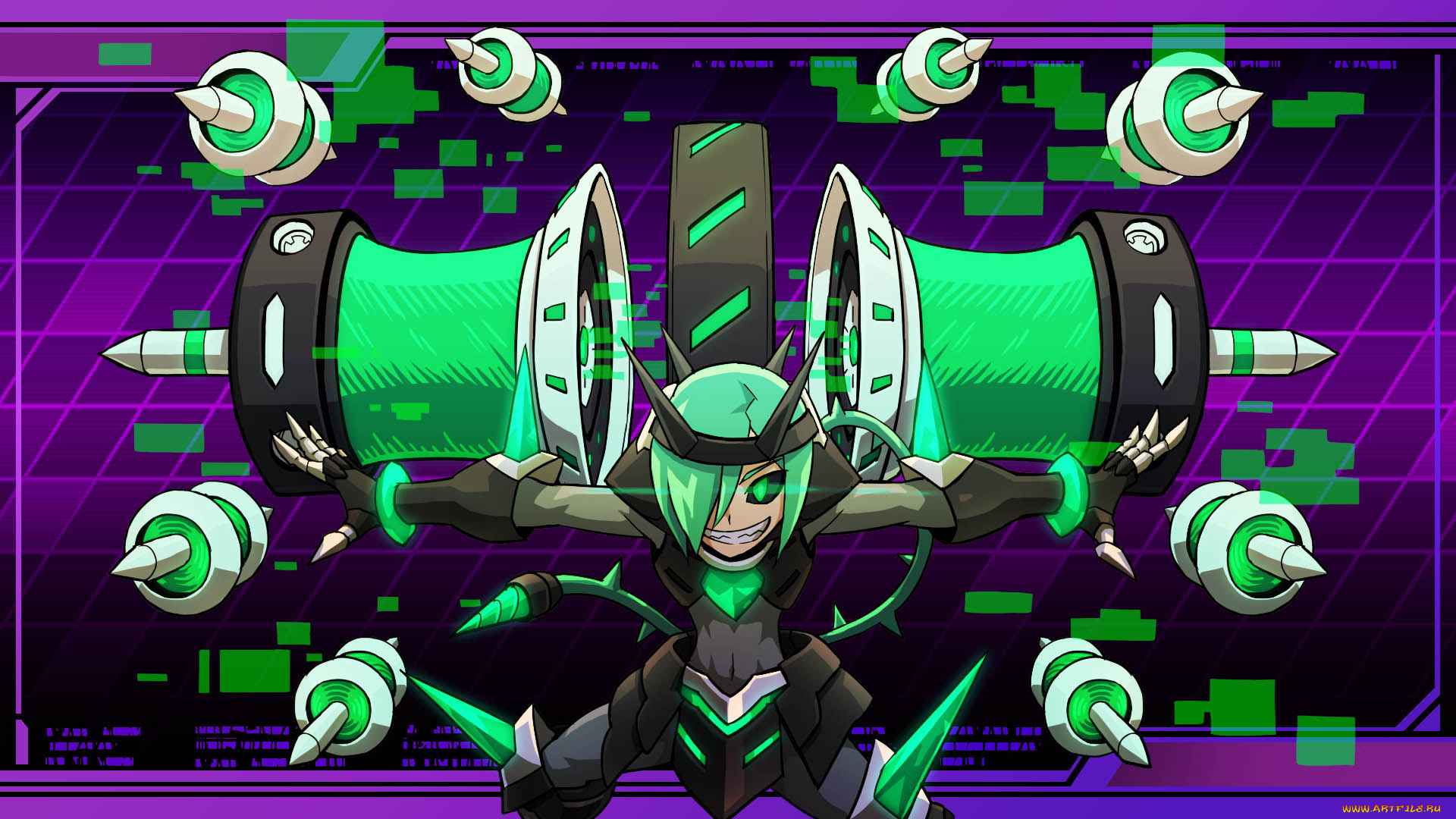 аниме, azure, striker, gunvolt, azure, striker, gunvolt