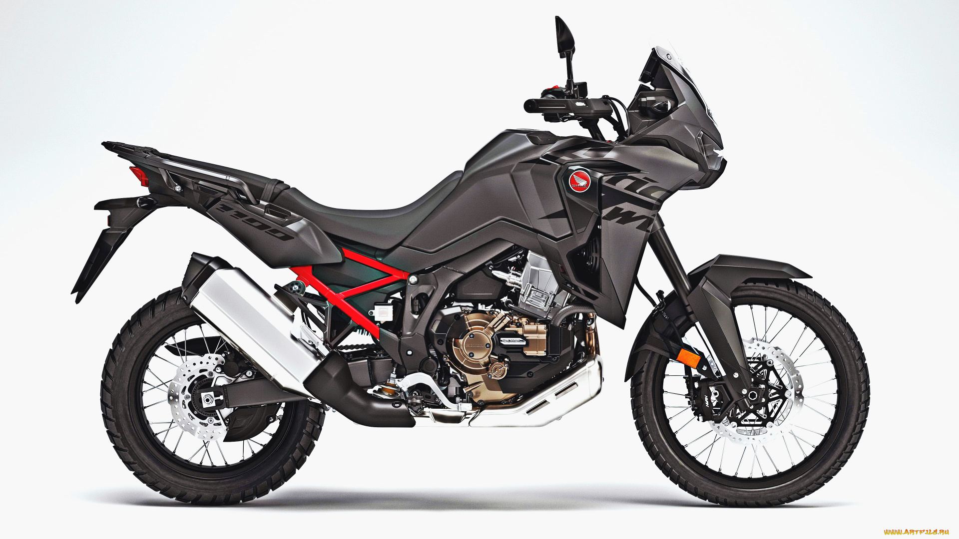 мотоциклы, honda, crf1100l, 4k, вид, сбоку, мото, 2022, года, супербайк, японские, хонда
