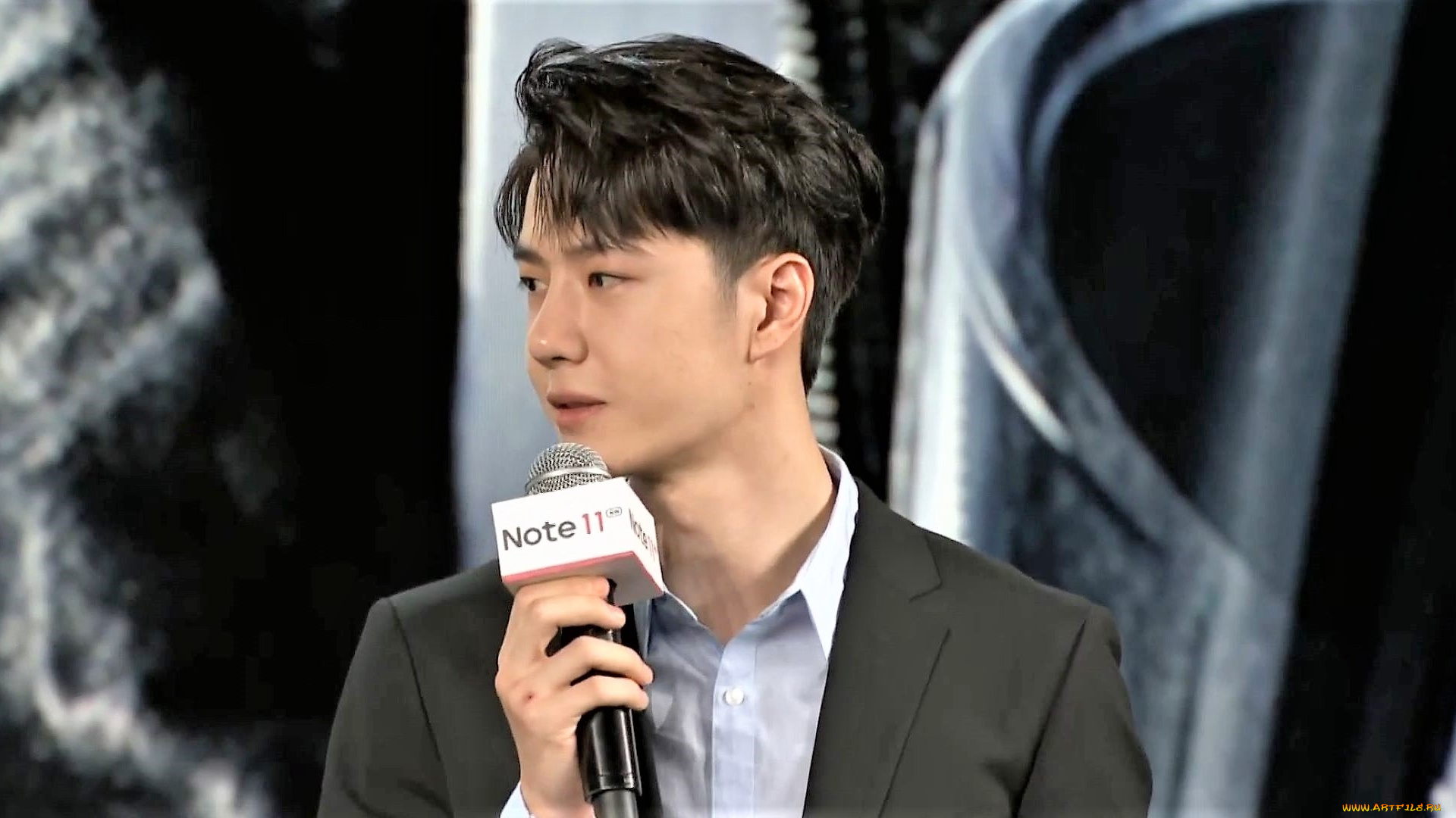 мужчины, wang, yi, bo, актер, лицо, пиджак, микрофон