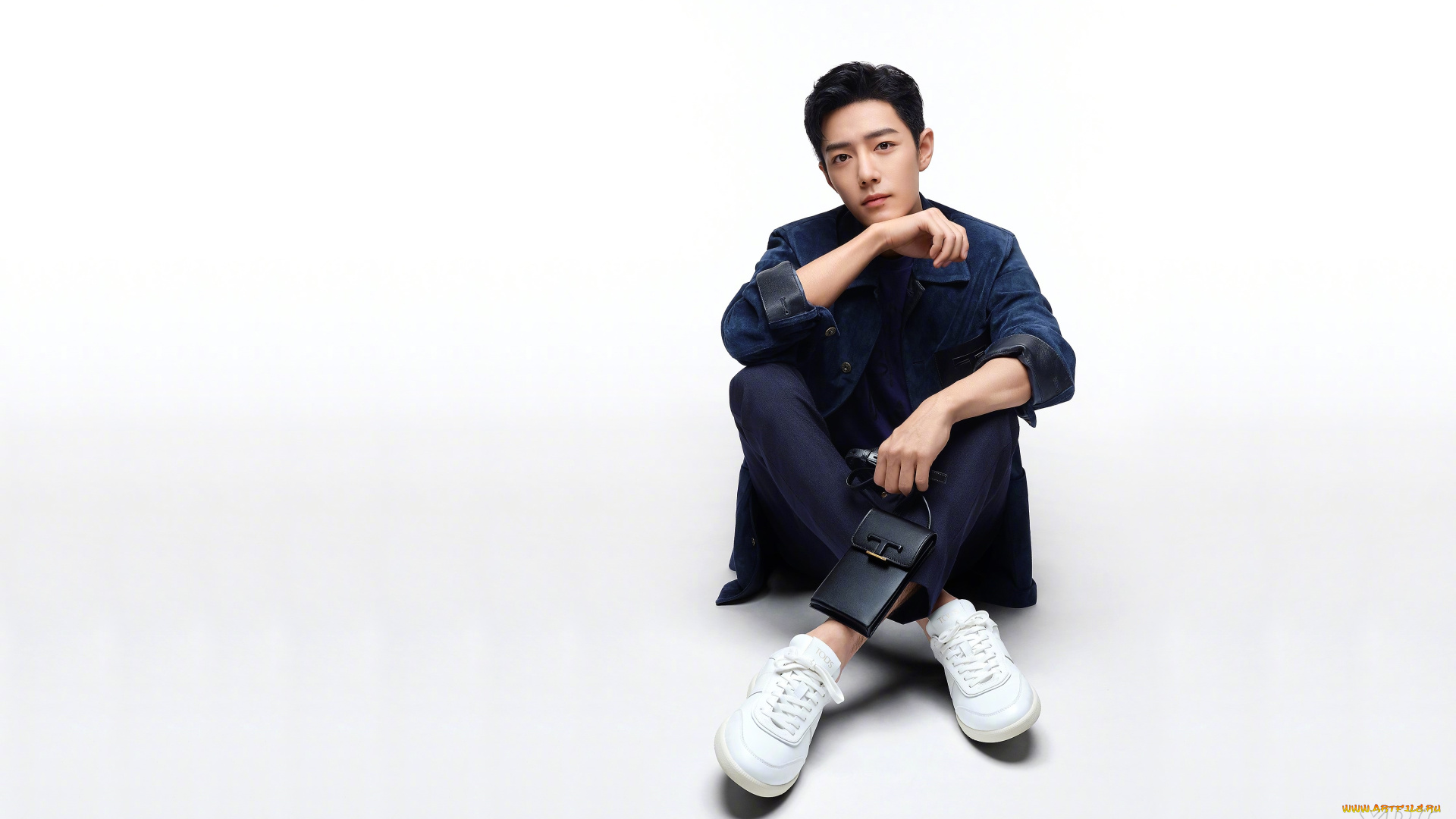 мужчины, xiao, zhan, актер, рубашка, барсетка