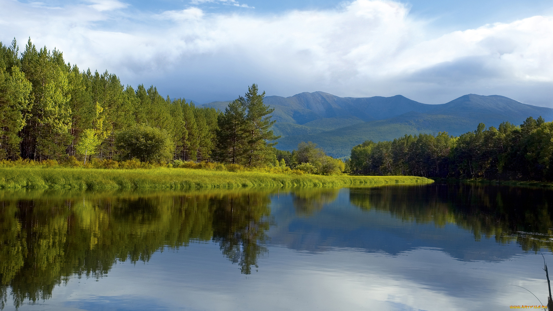 природа, реки, озера, горы, лес, озеро