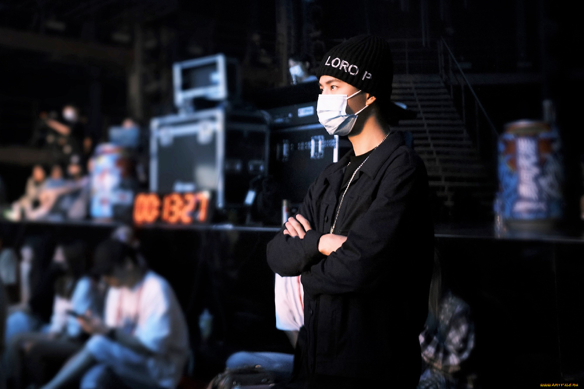 мужчины, wang, yi, bo, артист, шапка, сцена, люди, маска