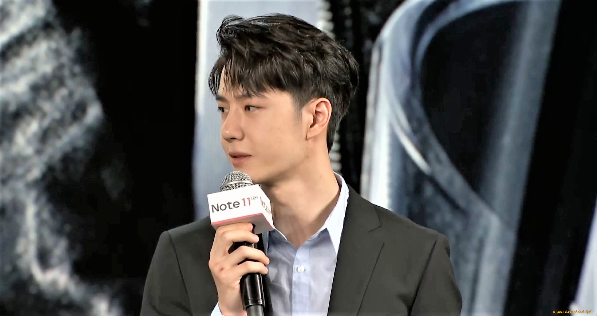 мужчины, wang, yi, bo, актер, лицо, пиджак, микрофон