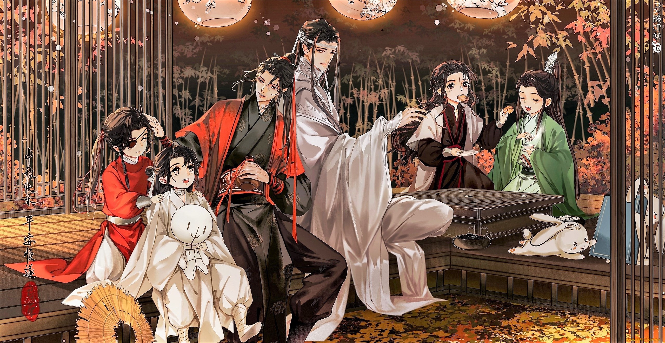 аниме, unknown, , другое, , персонажи, дети, кролики