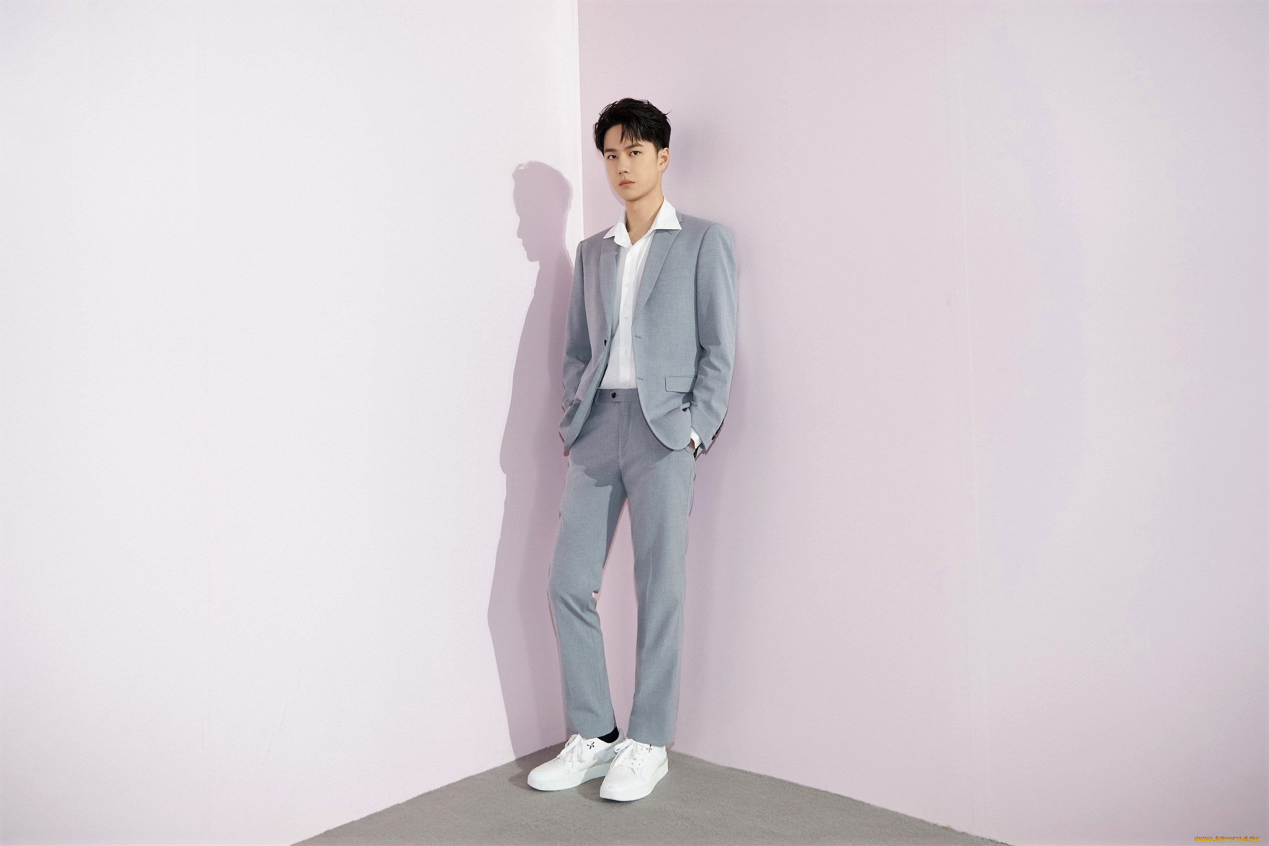 мужчины, wang, yi, bo, актер, певец, костюм, угол