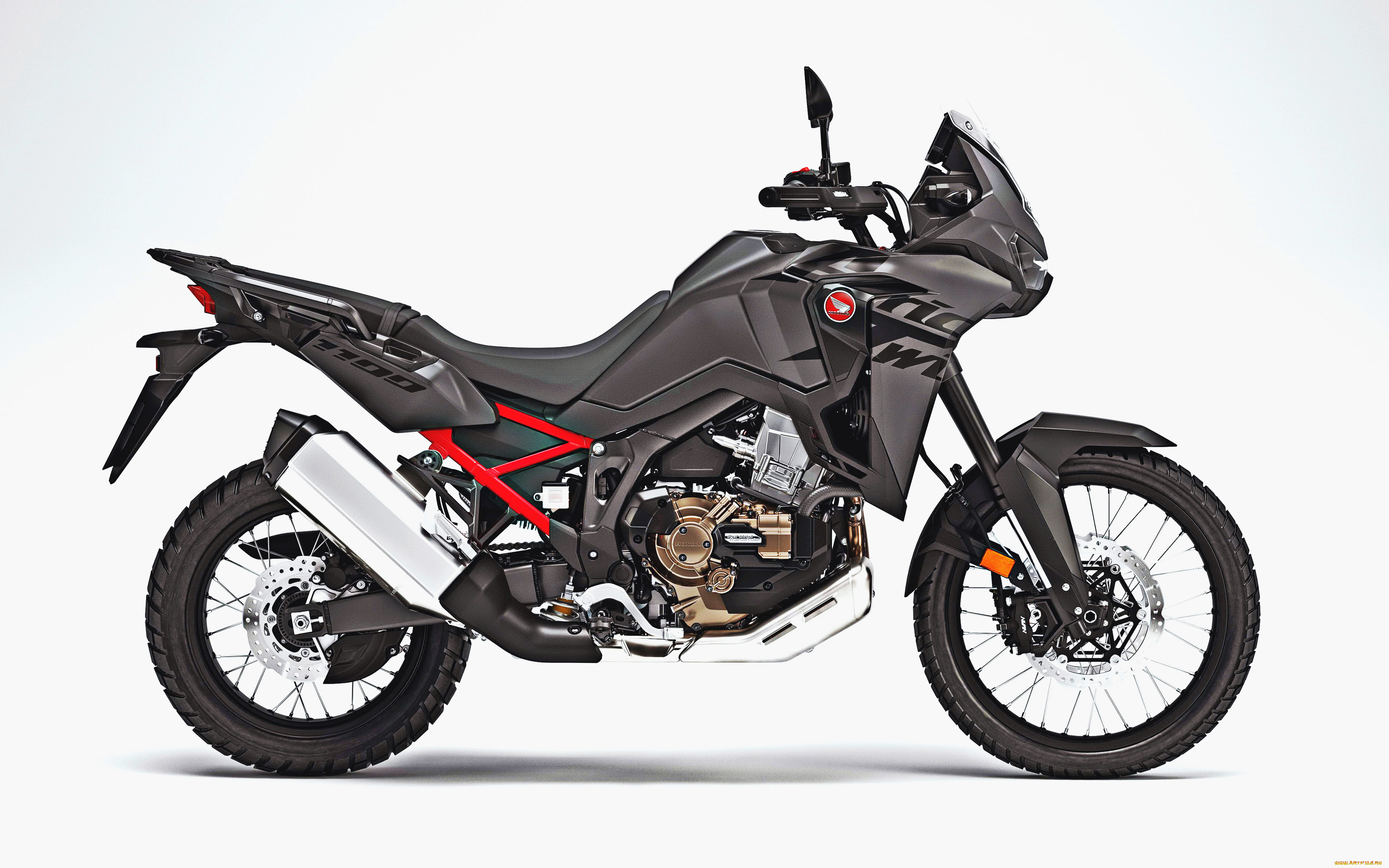 мотоциклы, honda, crf1100l, 4k, вид, сбоку, мото, 2022, года, супербайк, японские, хонда