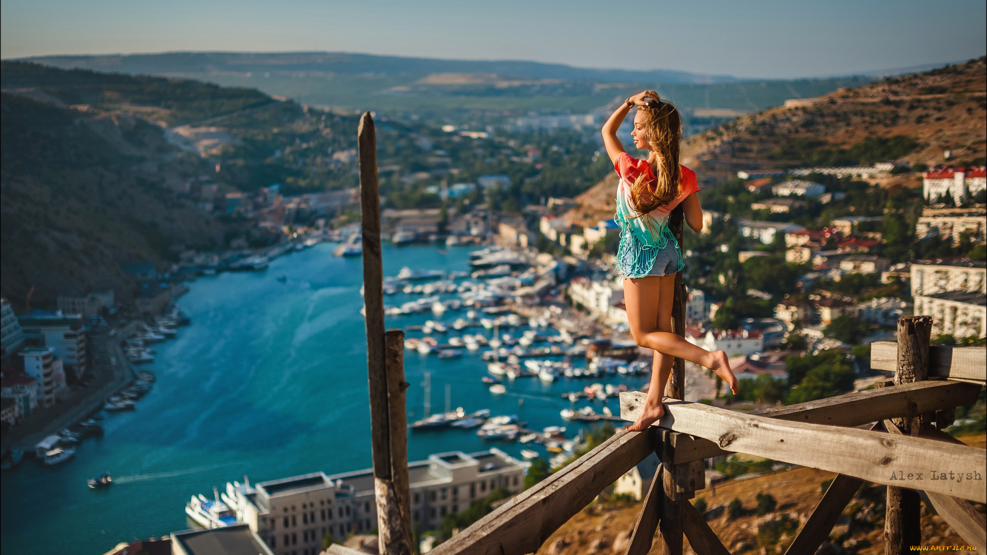 девушки, ника, гикалюк, алексей, латыш, модель, женщины, на, природе, босиком, цыпочках, брюнетка, ника, гикалюк, река, стоя, одной, ноге, лодка, причал, солнечный, свет, водяные, знаки