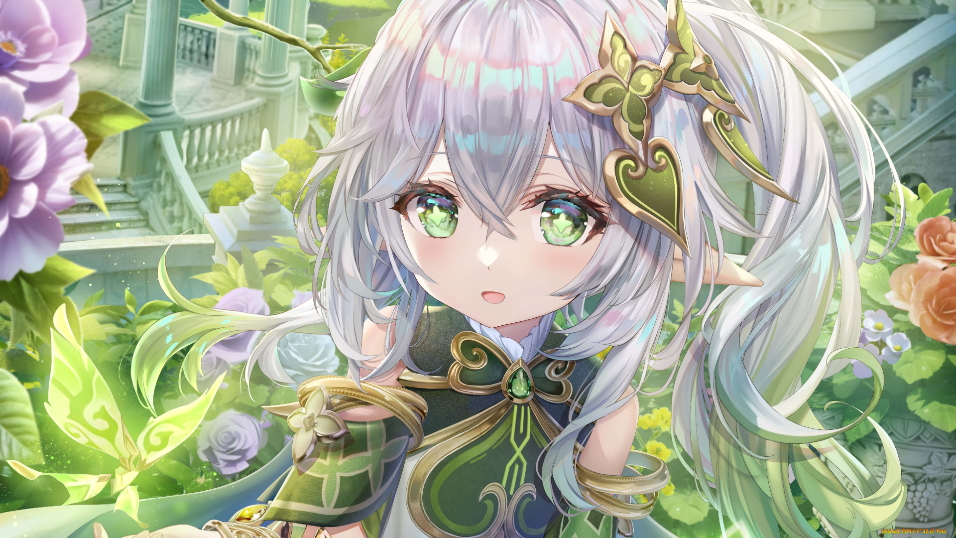 аниме, genshin, impact, девушка