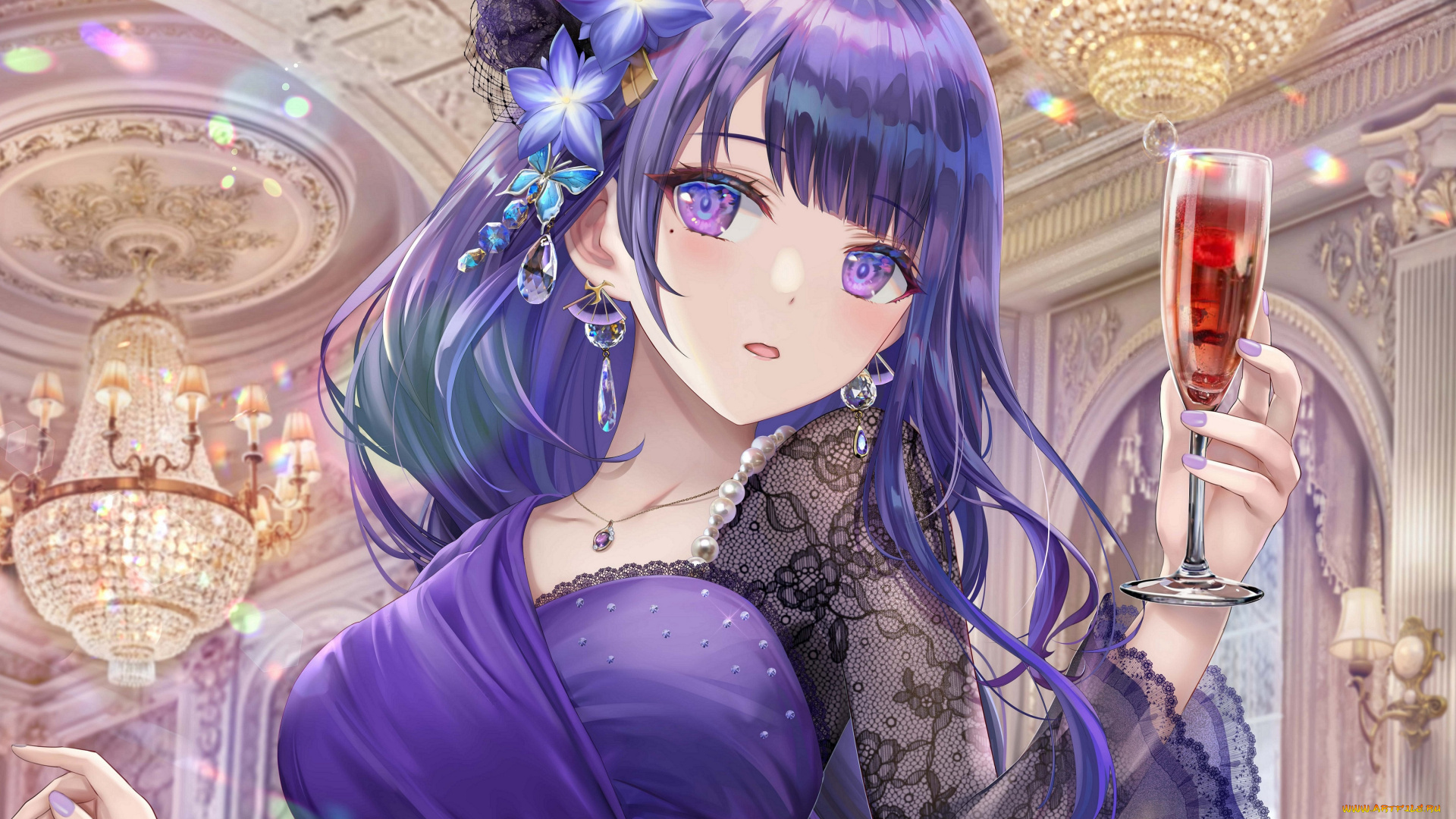 аниме, genshin, impact, девушка