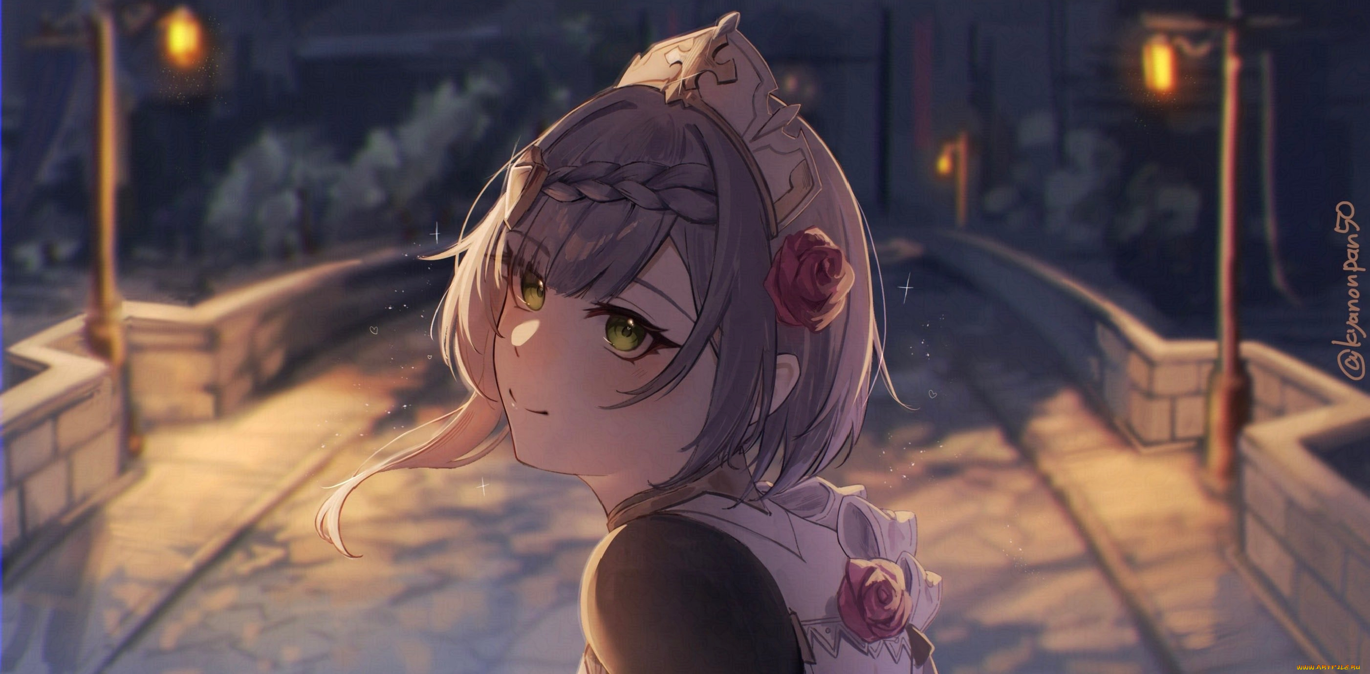 аниме, genshin, impact, девушка