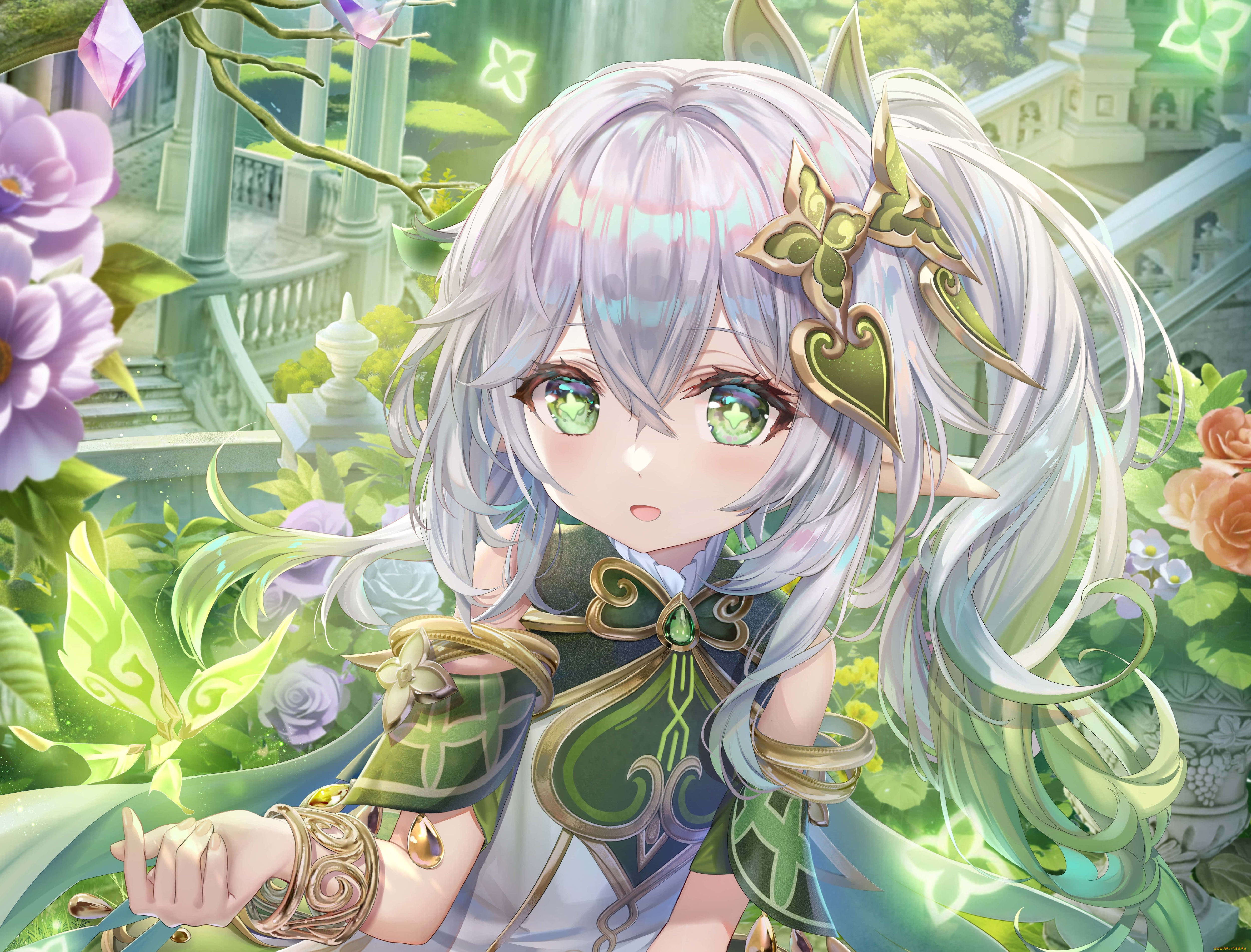 аниме, genshin, impact, девушка