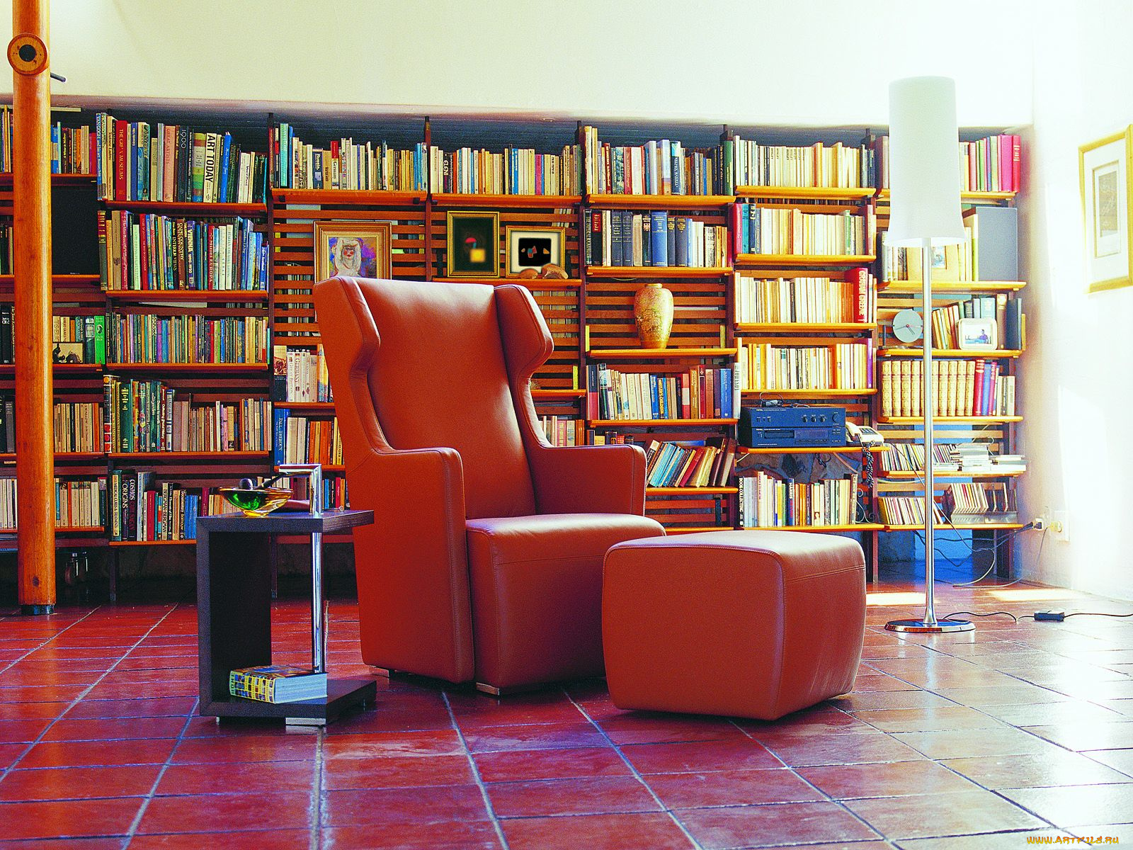 интерьер, кабинет, библиотека, офис