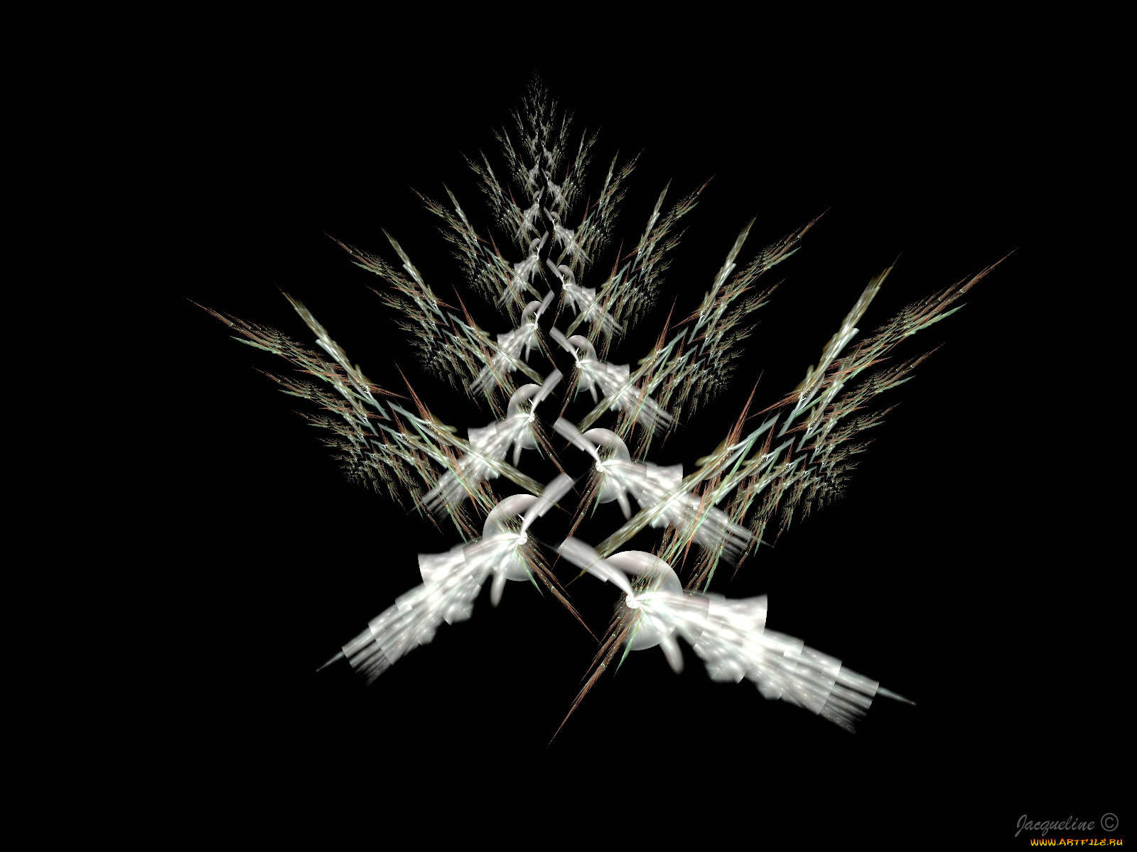 3д, графика, fractal, фракталы, абстракция, узор, фон, тёмрый