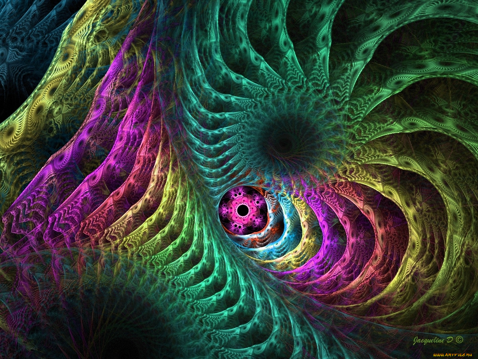 3д, графика, fractal, фракталы, цвета, тёмрый, фон, абстракция, узор