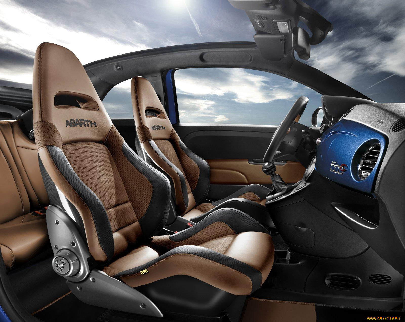 автомобили, интерьеры, abarth