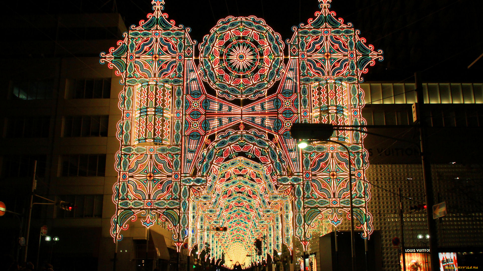 разное, иллюминация, цвета