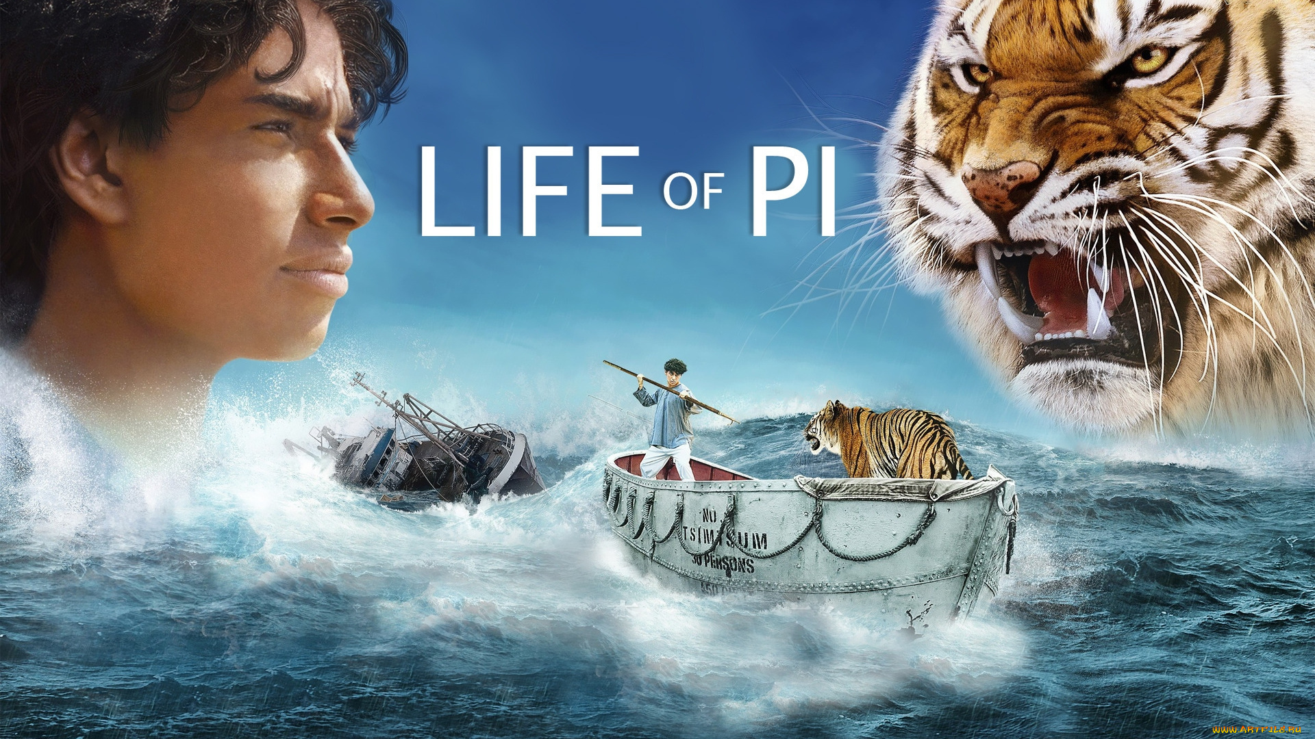 life, of, pi, кино, фильмы, жизнь, пи