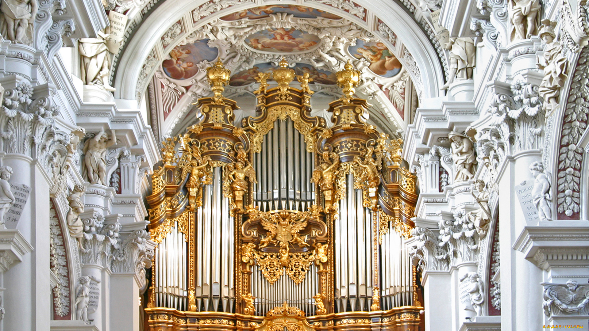 музыка, музыкальные, инструменты, лепка, орган