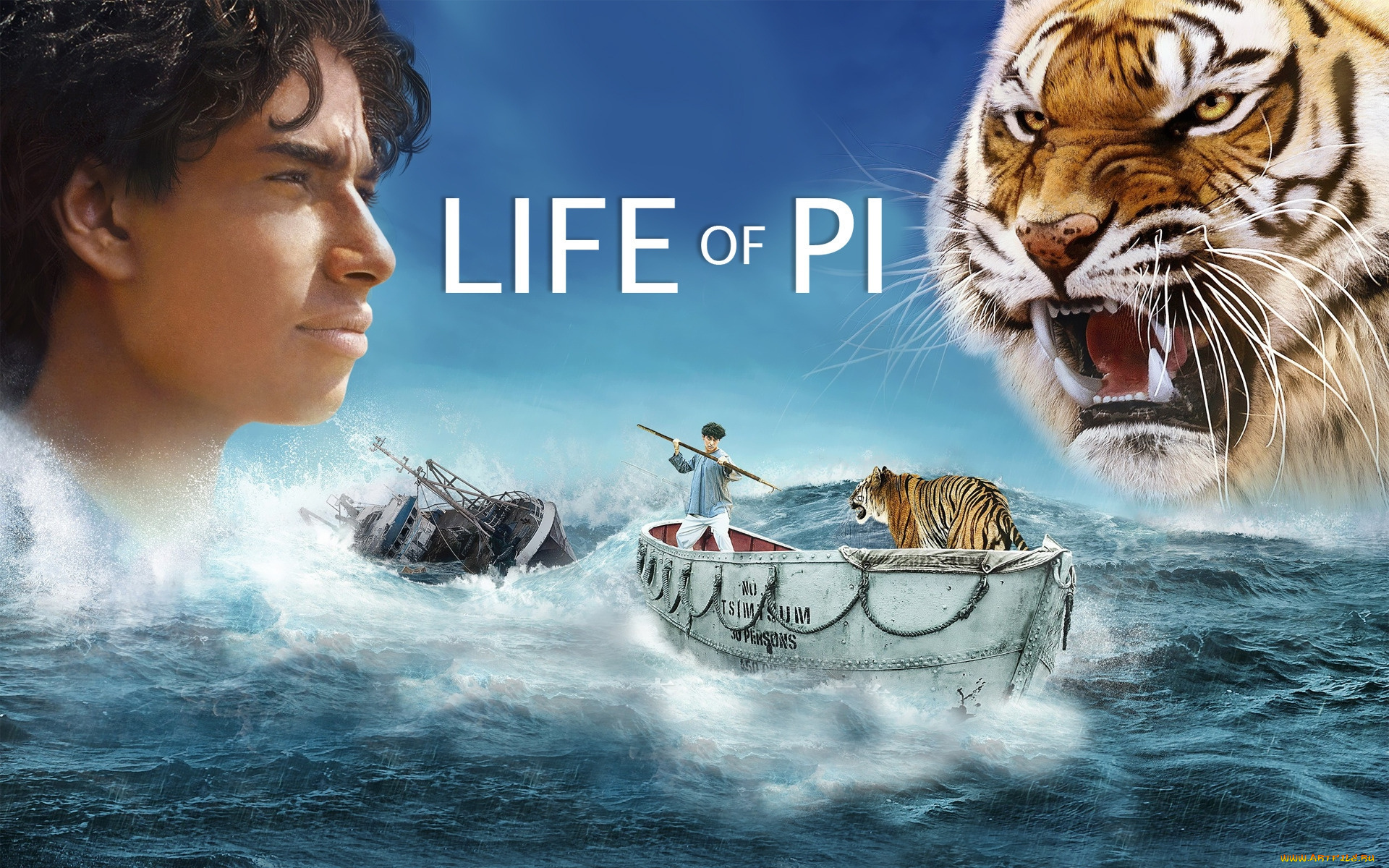 life, of, pi, кино, фильмы, жизнь, пи