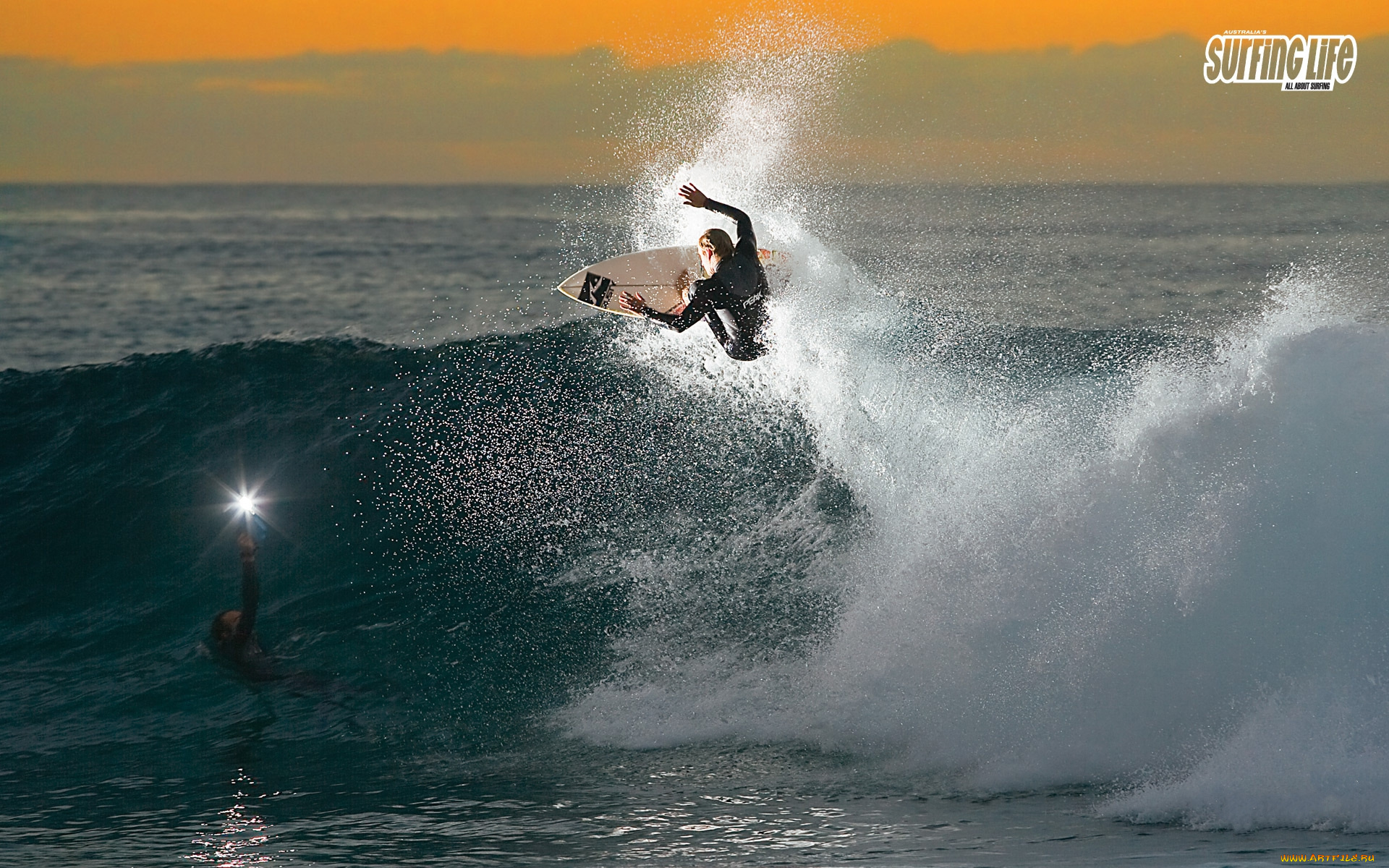 спорт, серфинг, океан, волна, серфер