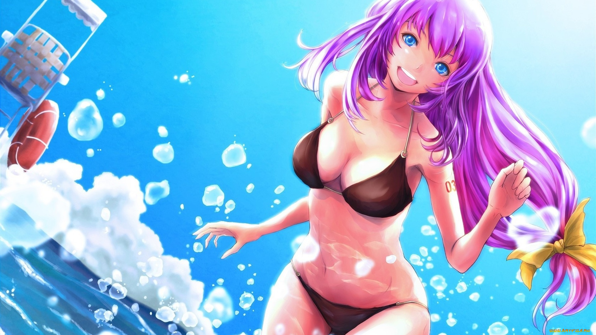 аниме, vocaloid, девушка