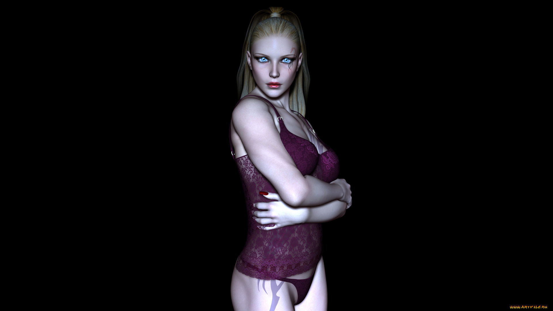 3д, графика, люди, , people, девушка, взгляд, фон