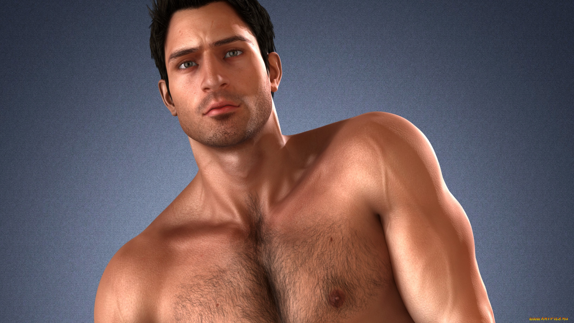 3д, графика, люди, , people, фон, обнажён, тело, взгляд, мужчина, мускулы