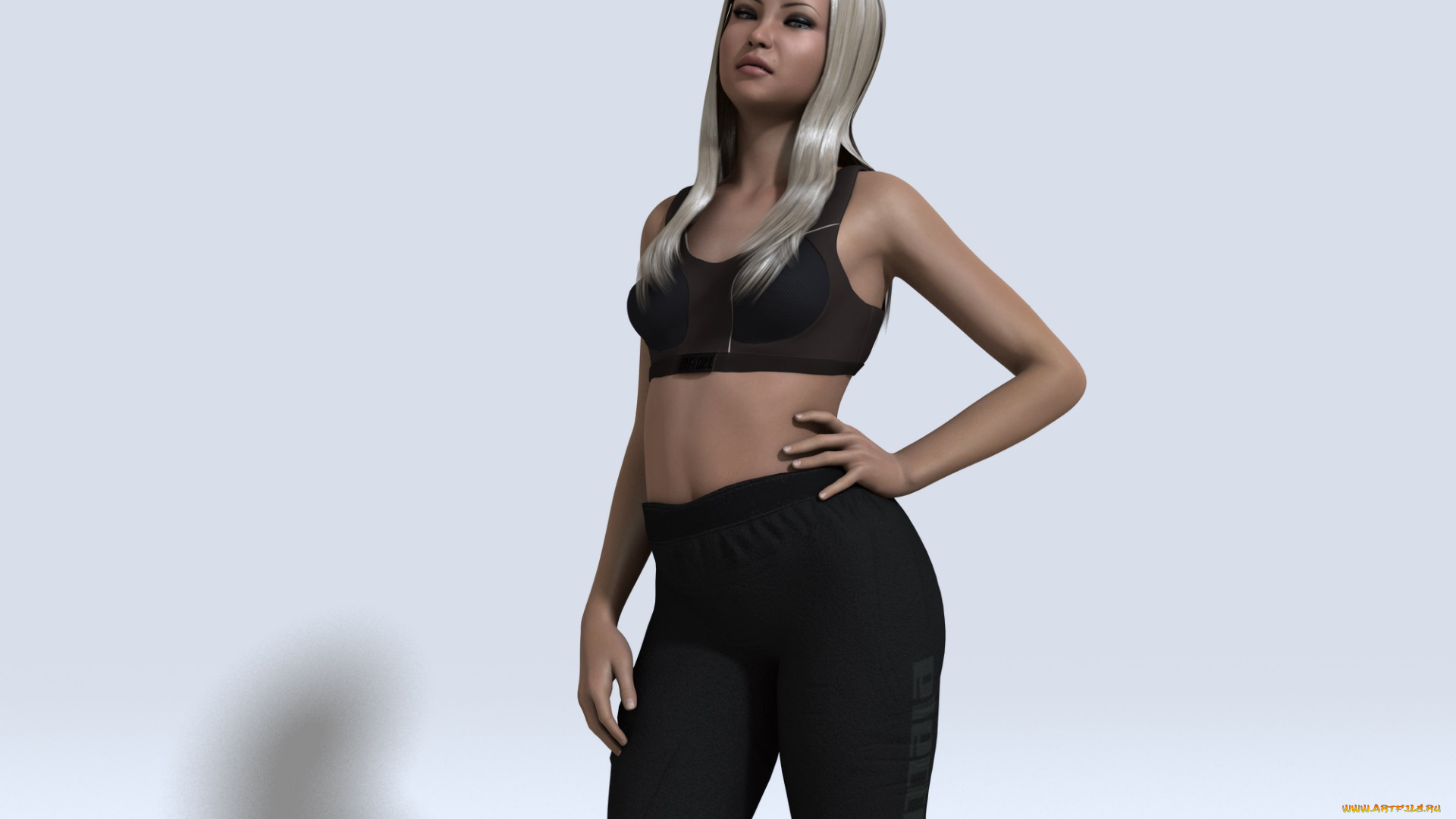 3д, графика, люди, , people, фон, взгляд, девушка, блондинка