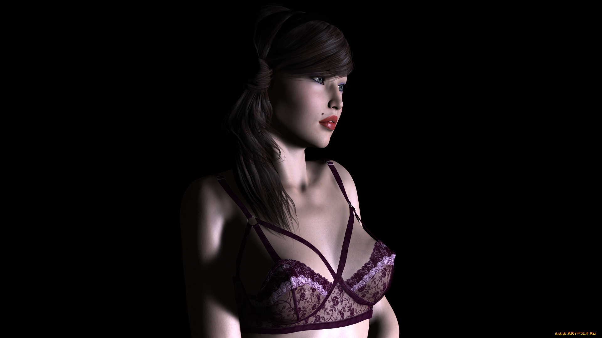 3д, графика, люди, , people, взгляд, девушка, фон