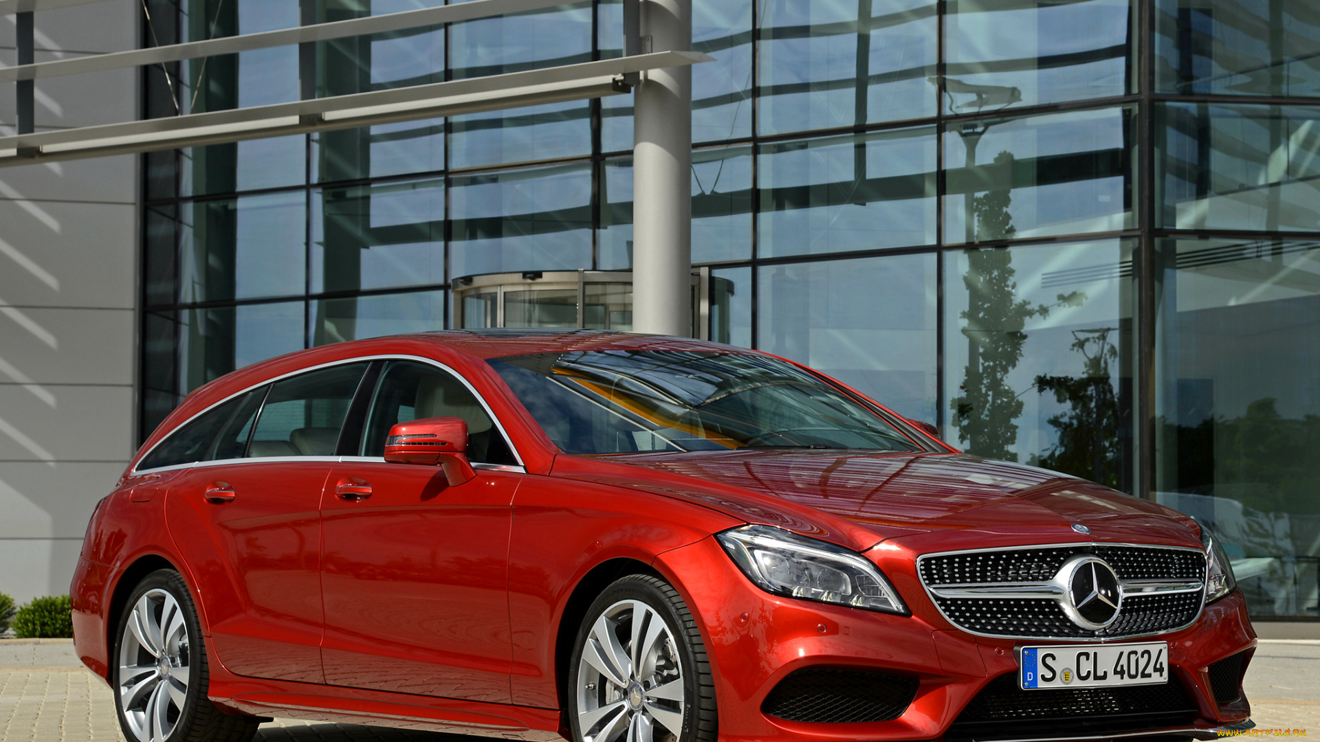 автомобили, mercedes-benz, cls, 500, shooting, brake, amg, sports, package, x218, 2014г, красный