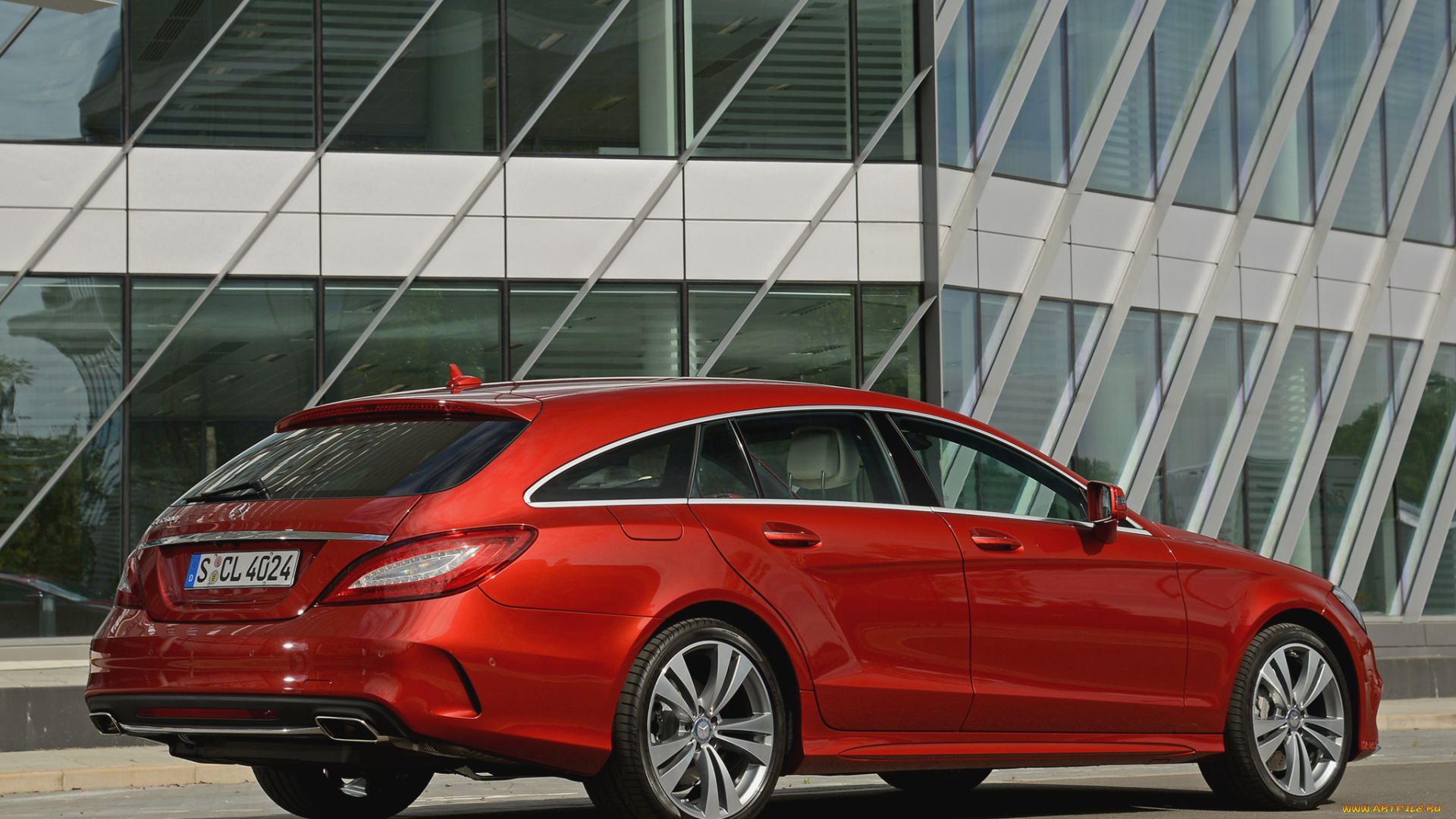 автомобили, mercedes-benz, cls, 500, shooting, brake, amg, sports, package, x218, 2014г, красный