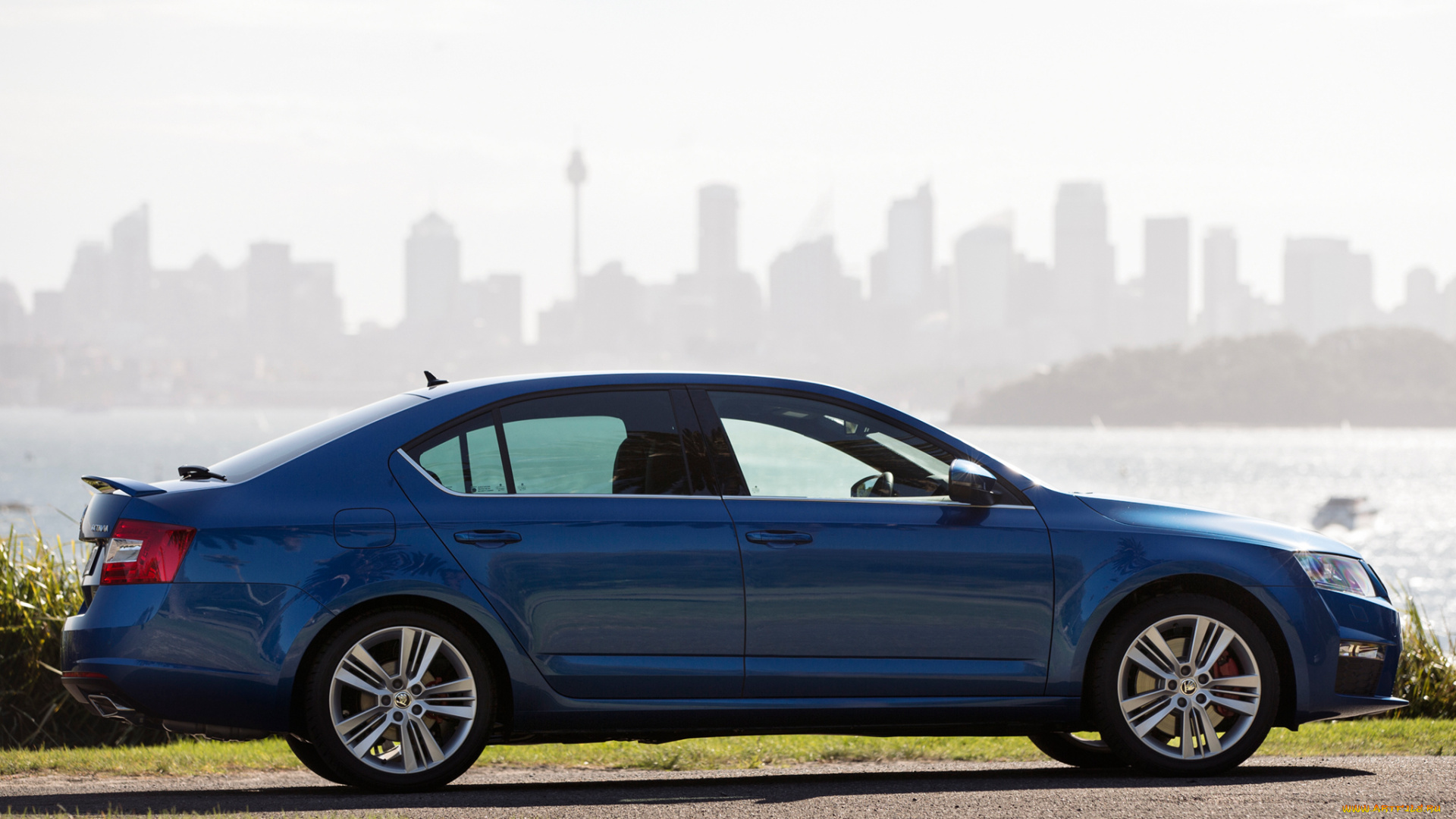 автомобили, skoda, octavia, rs, au-spec, 5e, 2014г, синий