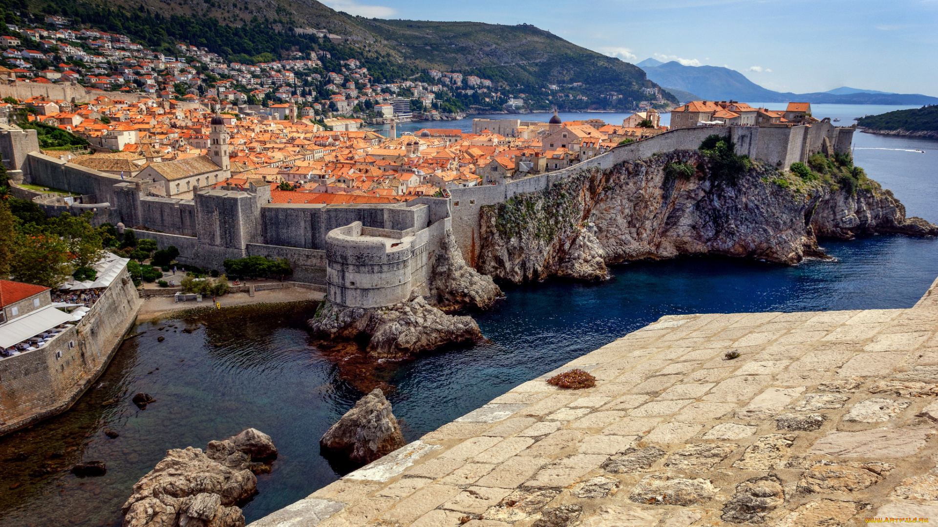 dubrovnik, , croatia, города, дубровник, , хорватия, горы, побережье, город