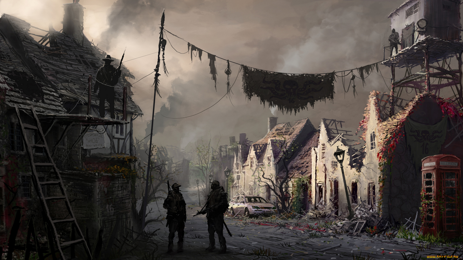 filip, dudek, фэнтези, иные, миры, , иные, времена, иной, постапокалипсис, разрушения, охрана, солдаты, люди, мир